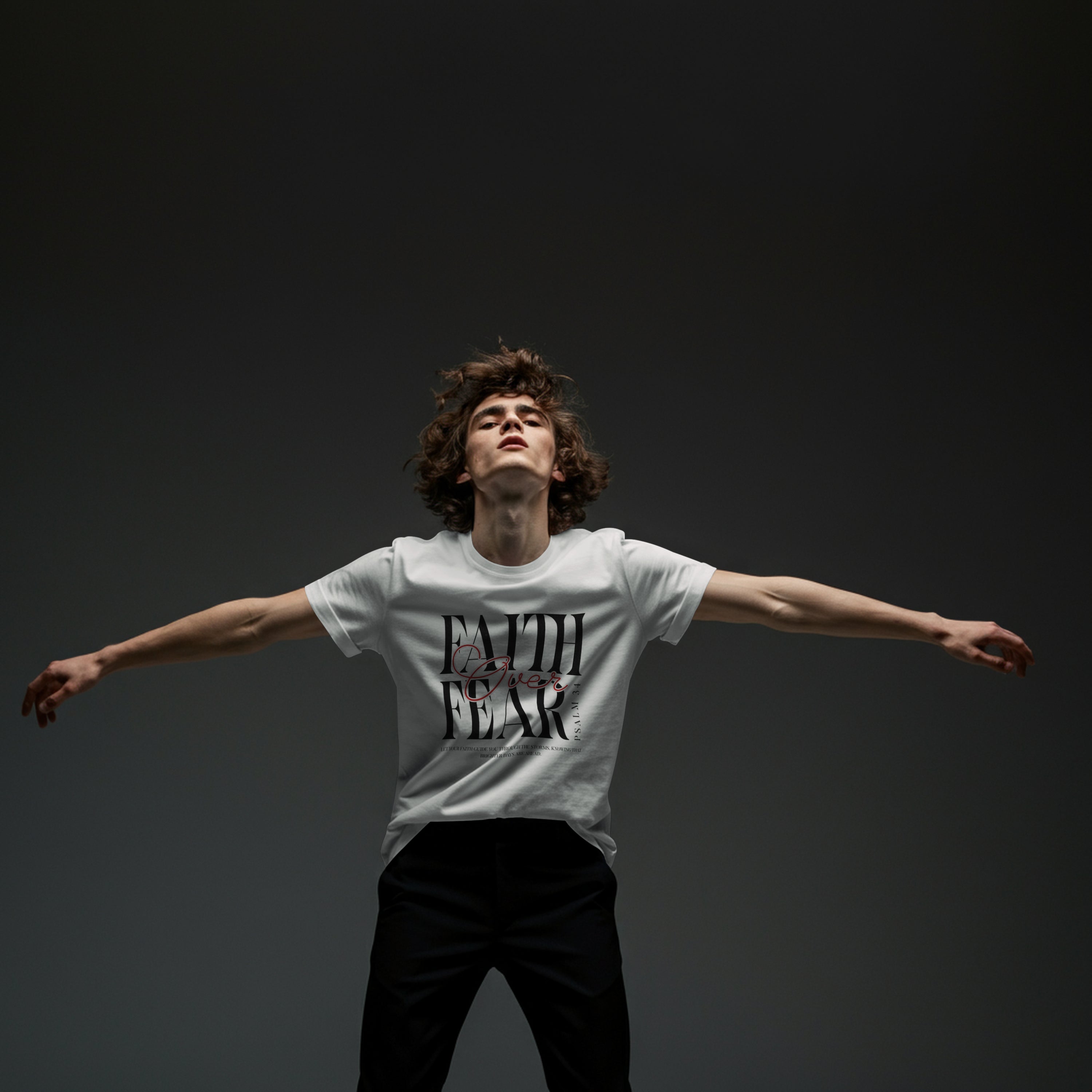 Faith Over Fear T-Shirt, Inspirational Tee, Motivational Shirt, Unisex Casual Wear, Perfect Gift for Encouragement