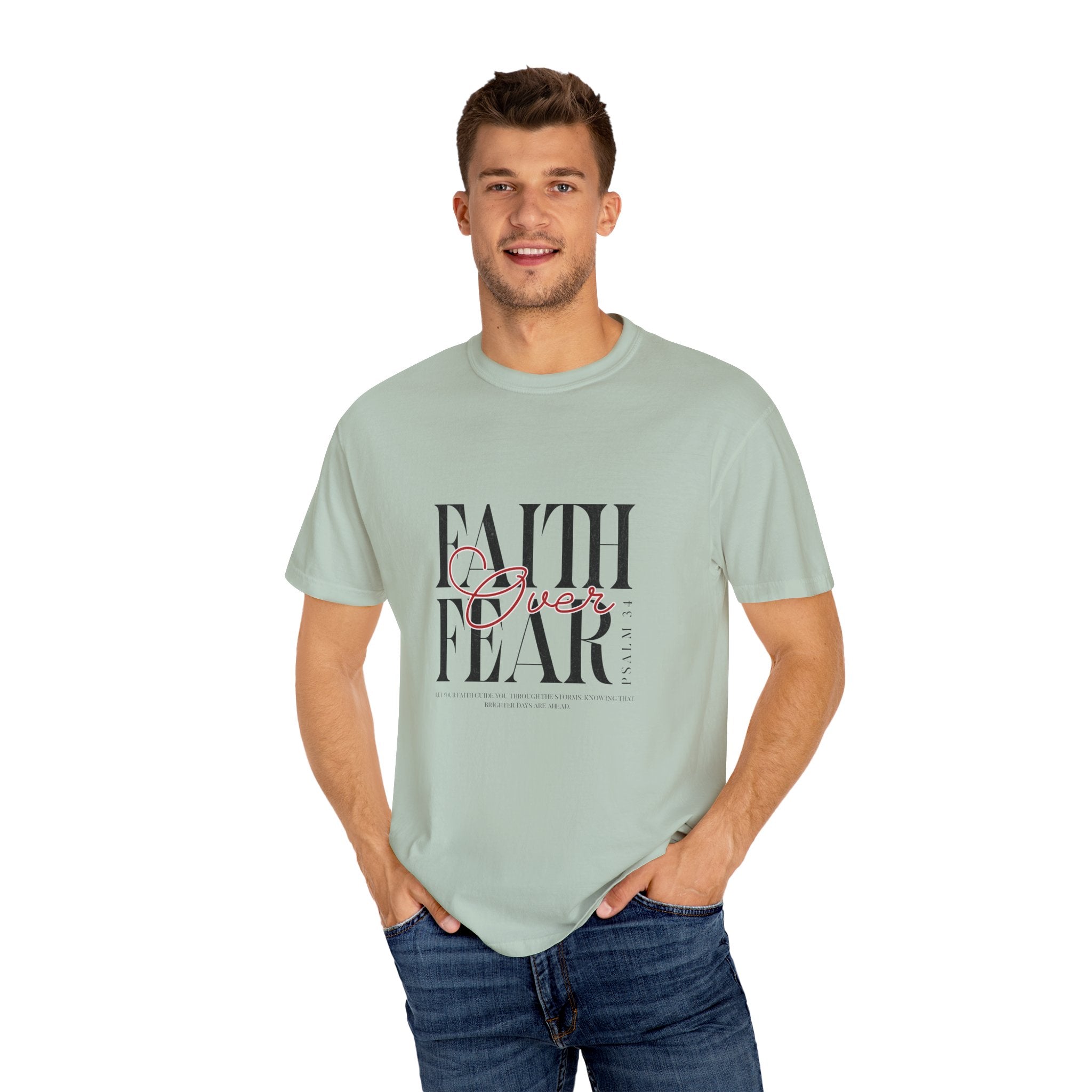 Faith Over Fear T-Shirt, Inspirational Tee, Motivational Shirt, Unisex Casual Wear, Perfect Gift for Encouragement