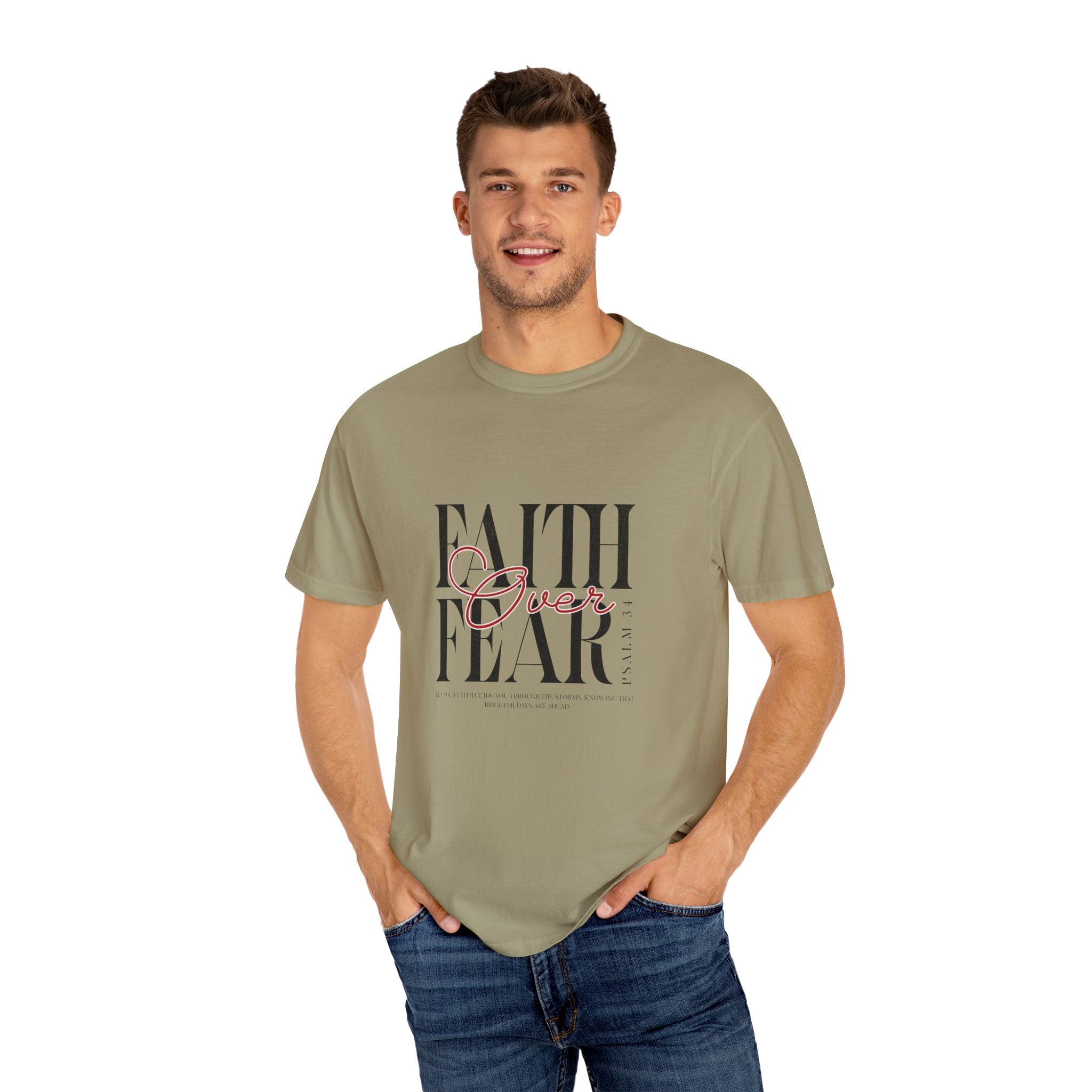 Faith Over Fear T-Shirt, Inspirational Tee, Motivational Shirt, Unisex Casual Wear, Perfect Gift for Encouragement