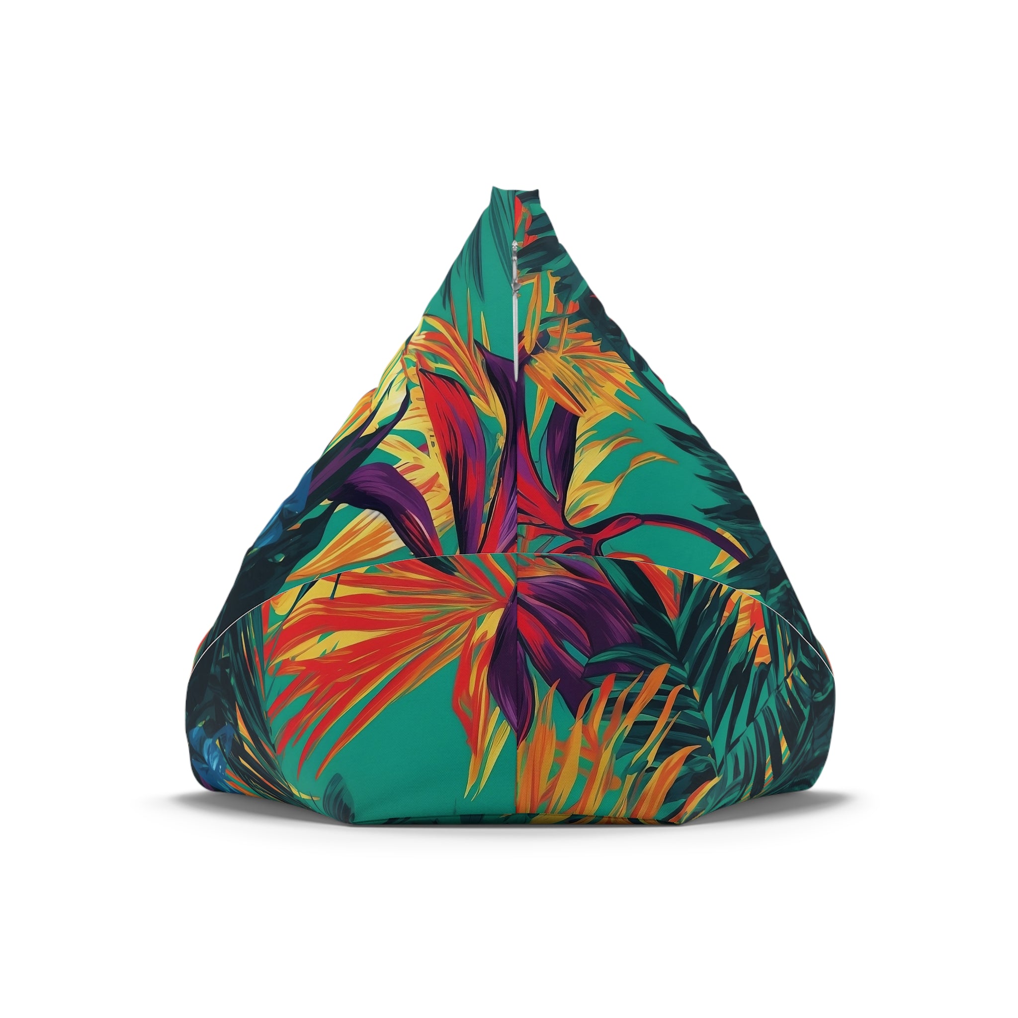Tropical Floral Bean Bag Chair Cover - Relaxing and Fun Home Décor