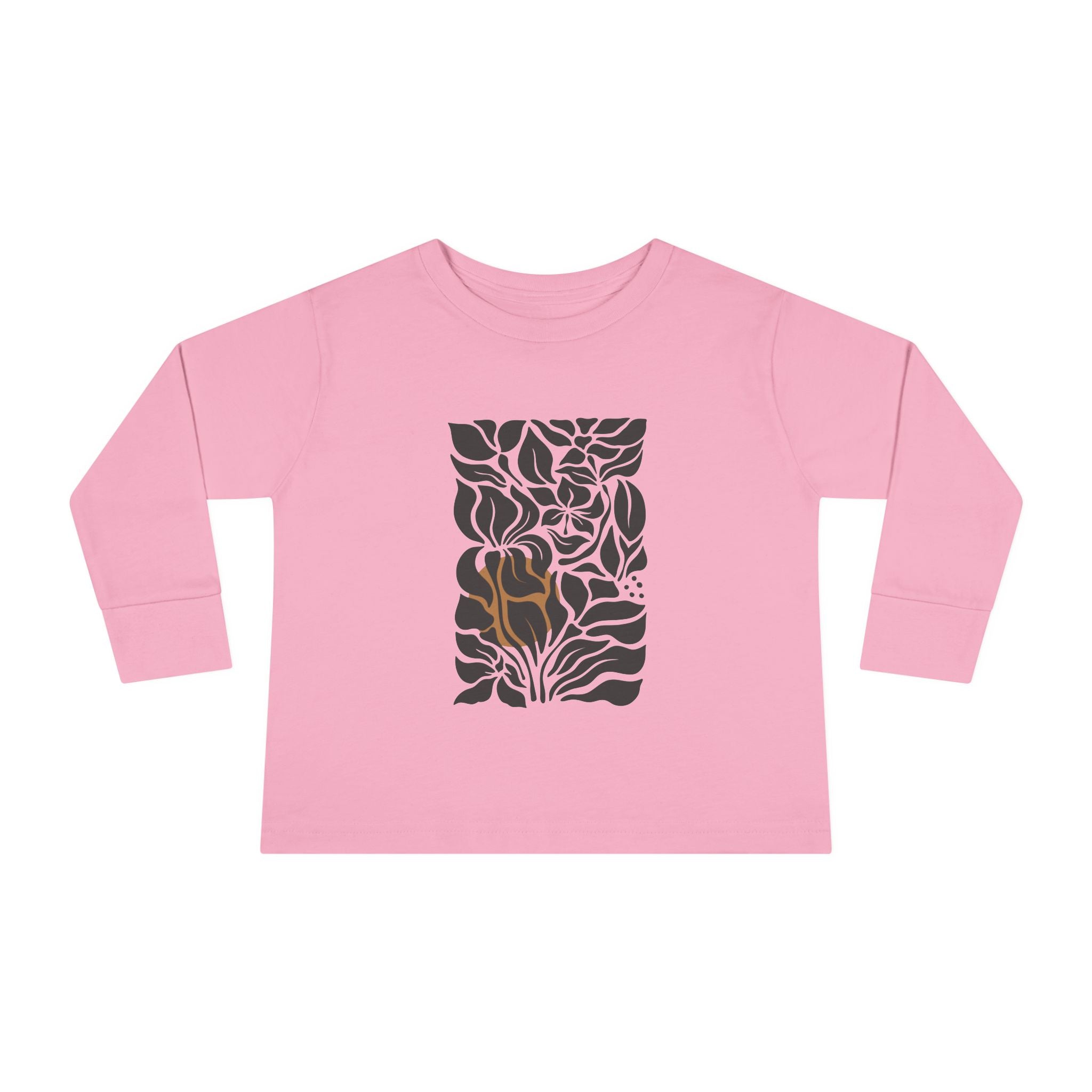 Botanical Toddler Long Sleeve Tee - Cute Nature-Inspired Design for Kids