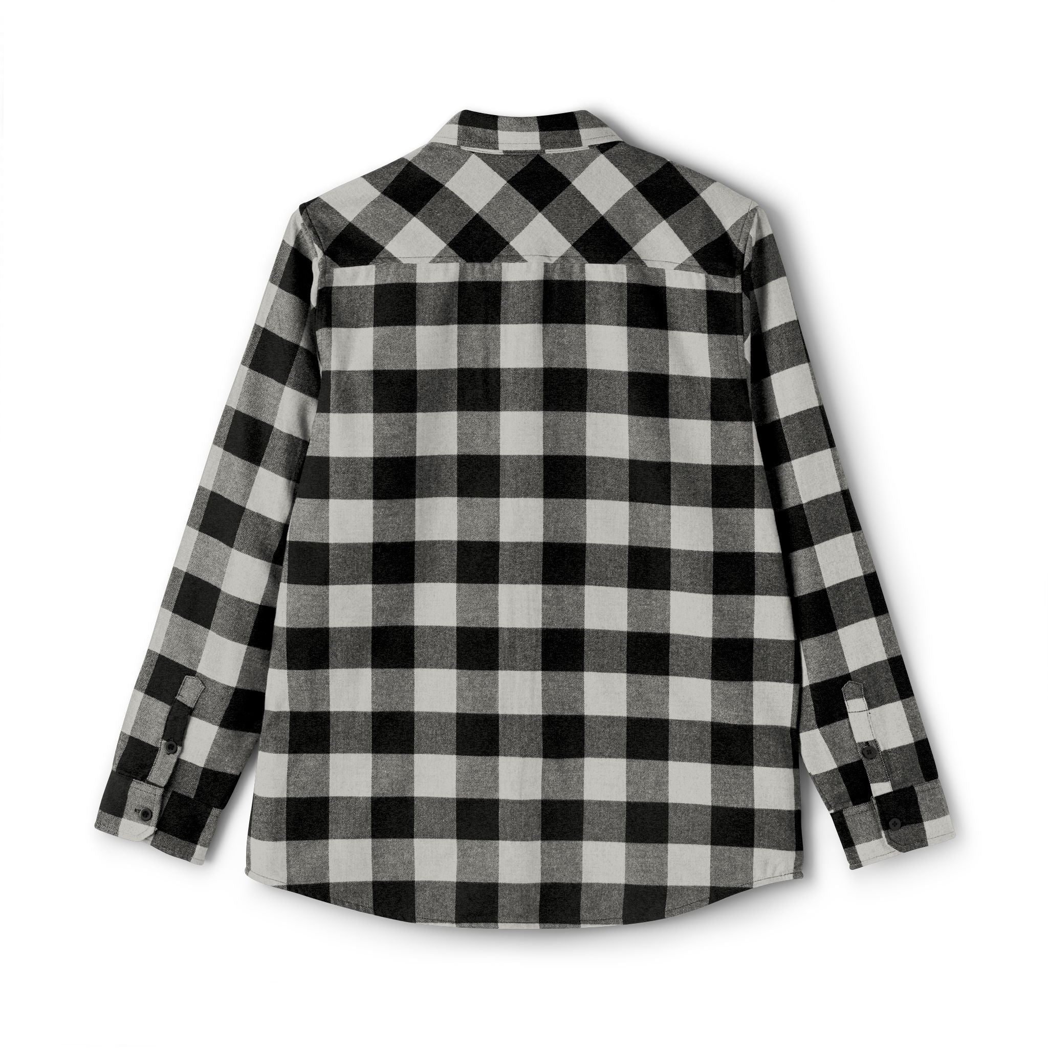 Cozy Comfort with a Purpose: The "Believe & Do" Unisex Flannel Shirt - Cozy Black and Green Plaid Design for Everyday Wear