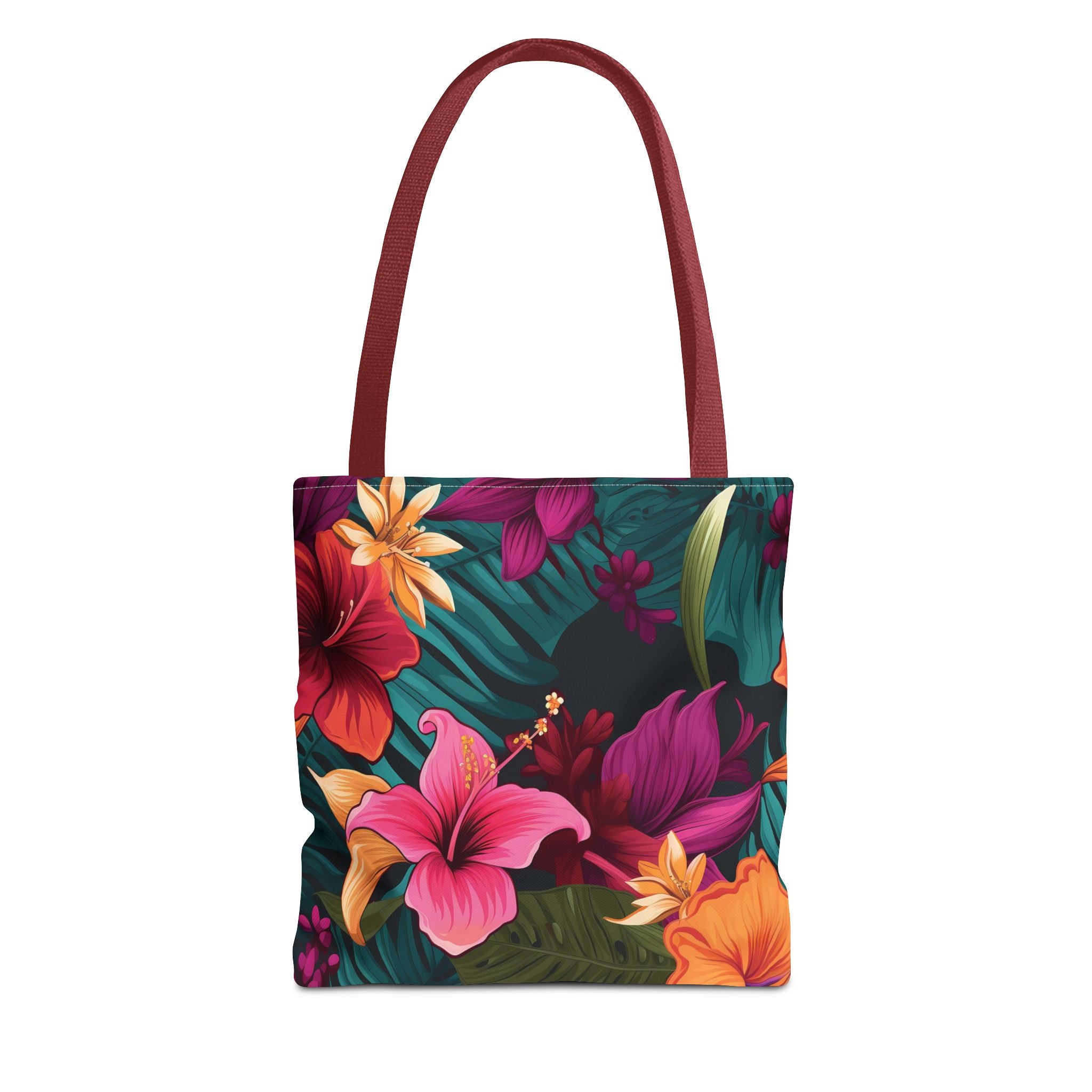 Tropical Floral Tote Bag - Perfect for Beach Days & Summer Outings