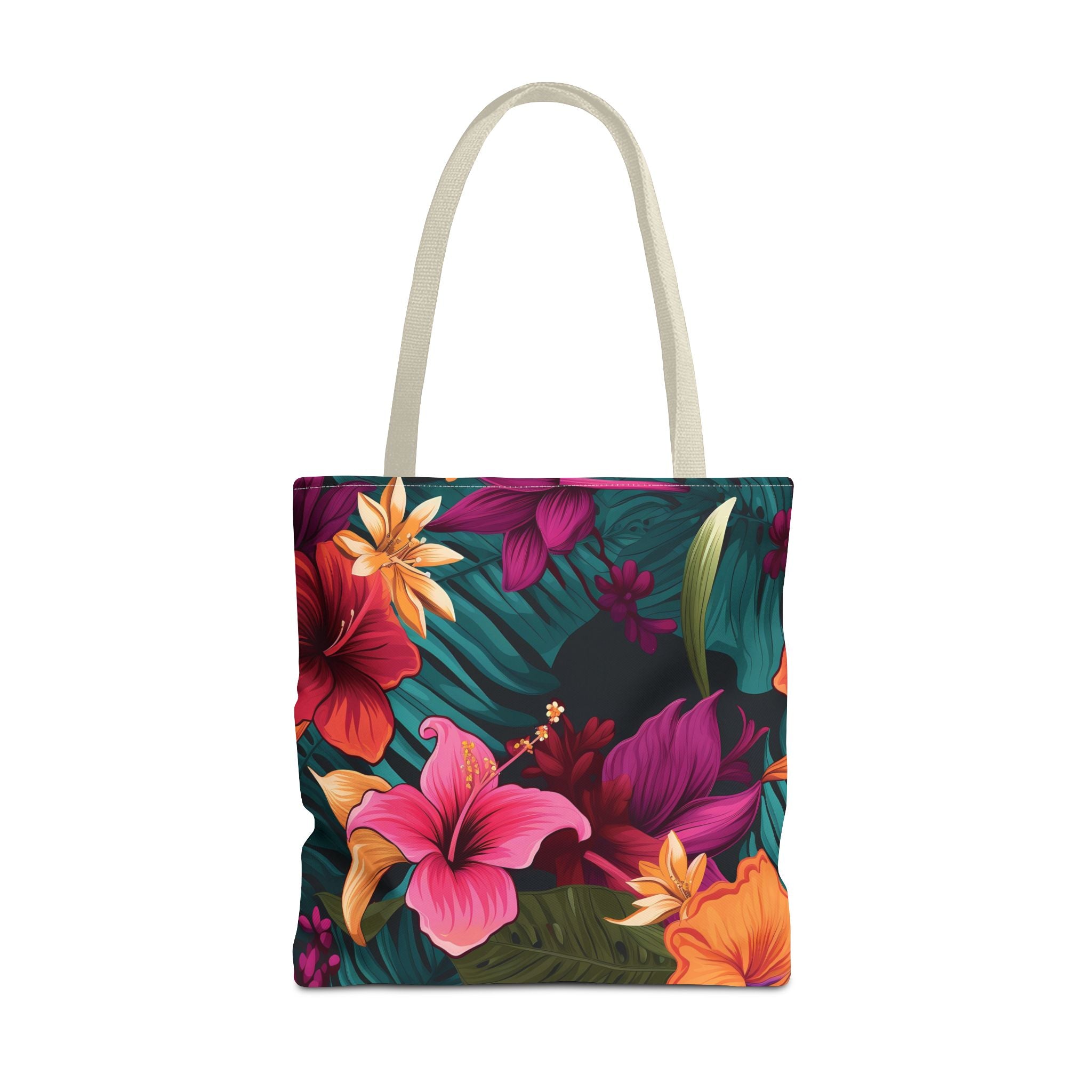 Tropical Floral Tote Bag - Perfect for Beach Days & Summer Outings