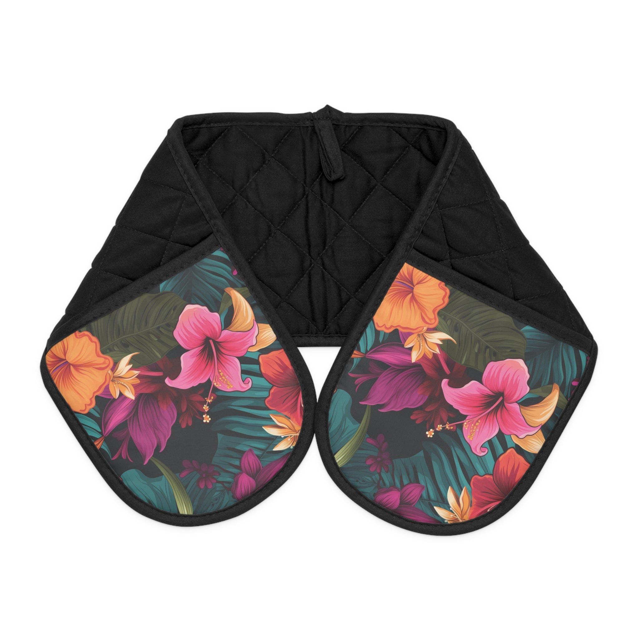 Vibrant Floral Oven Mitts for Kitchen Safety & Style
