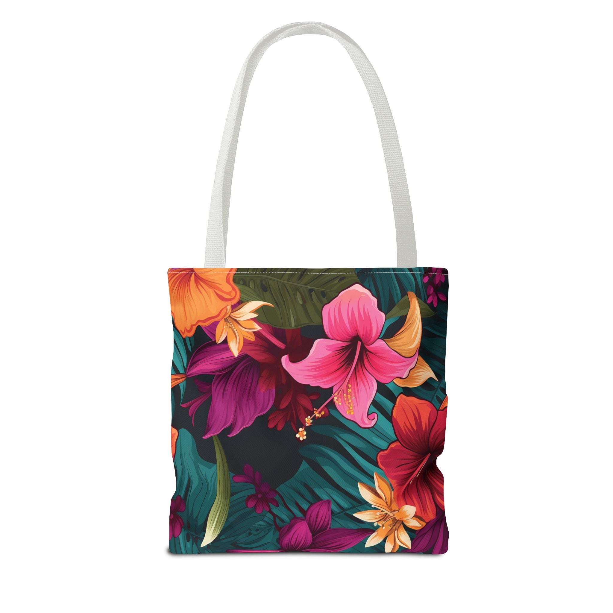 Tropical Floral Tote Bag - Perfect for Beach Days & Summer Outings