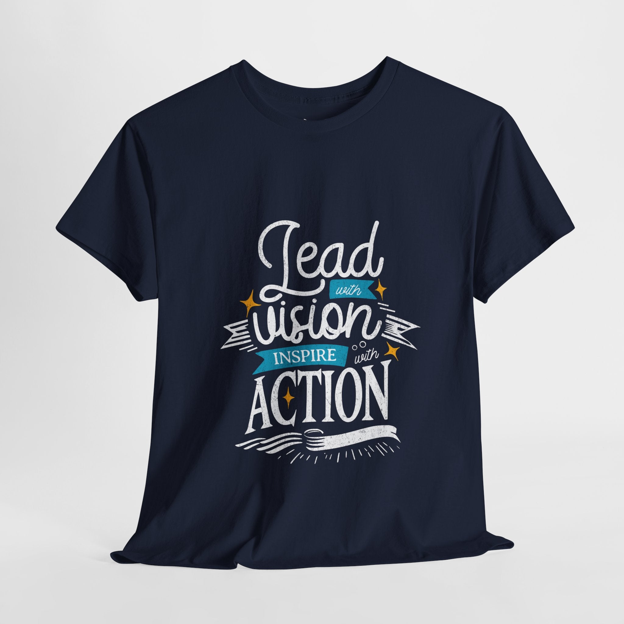 Inspire Action Unisex Heavy Cotton Tee - Motivational Quote Shirt
