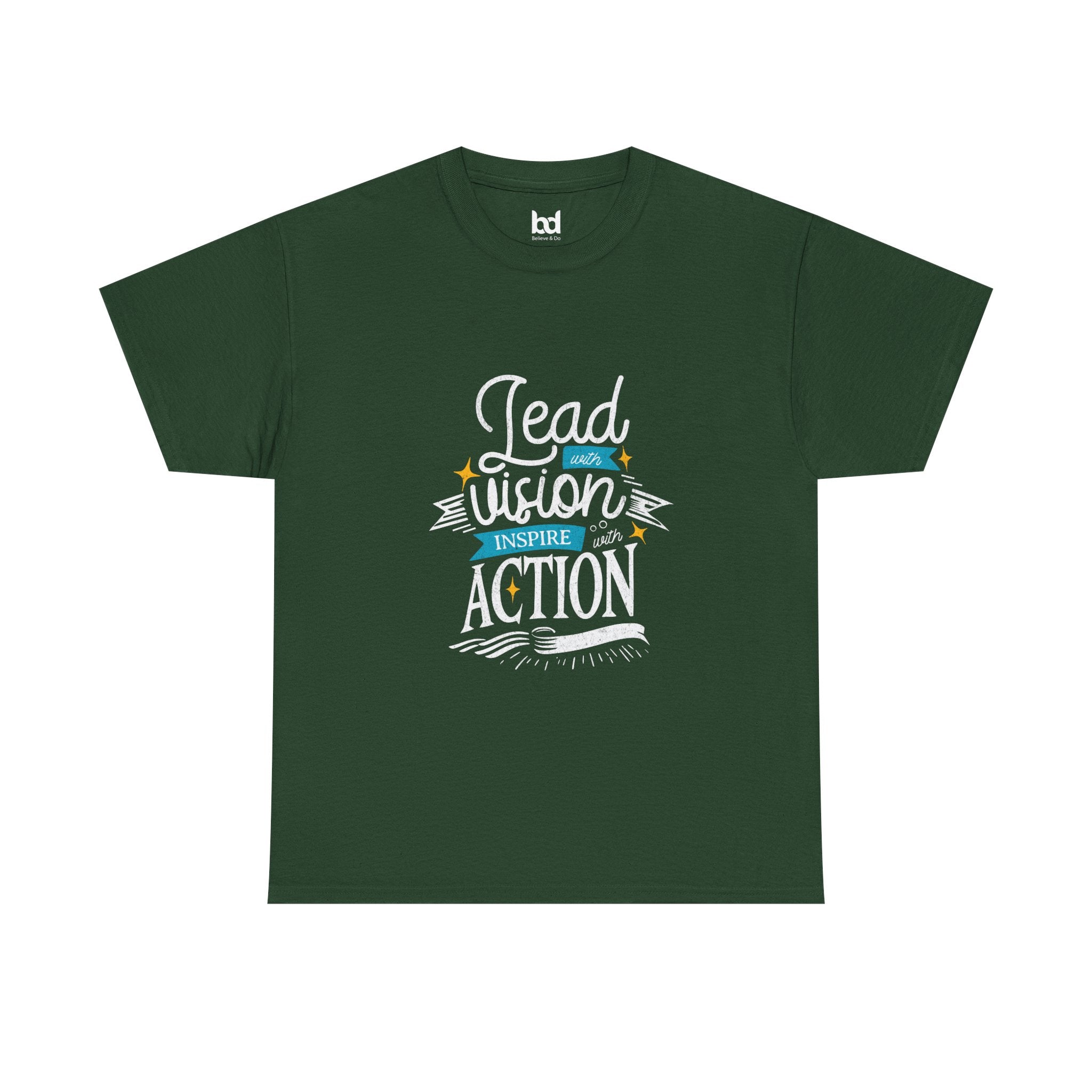 Inspire Action Unisex Heavy Cotton Tee - Motivational Quote Shirt