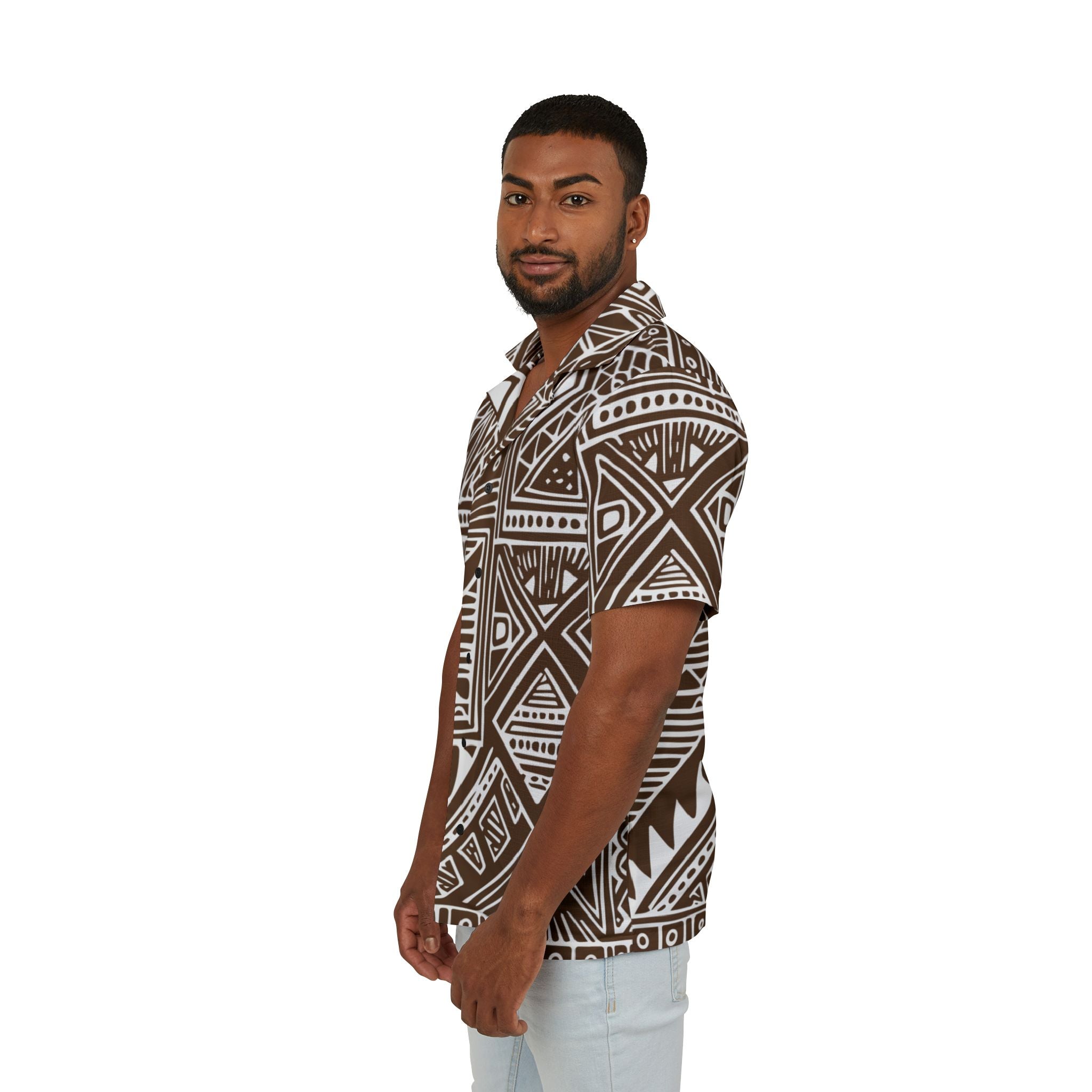 Kala Geometric Shirt - Tropical Pattern for Summer Adventures
