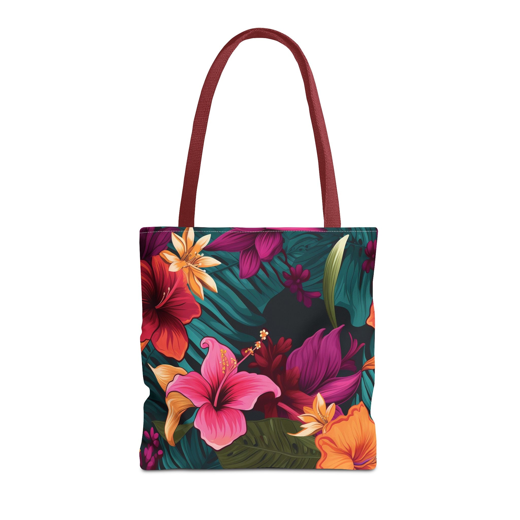 Tropical Floral Tote Bag - Perfect for Beach Days & Summer Outings