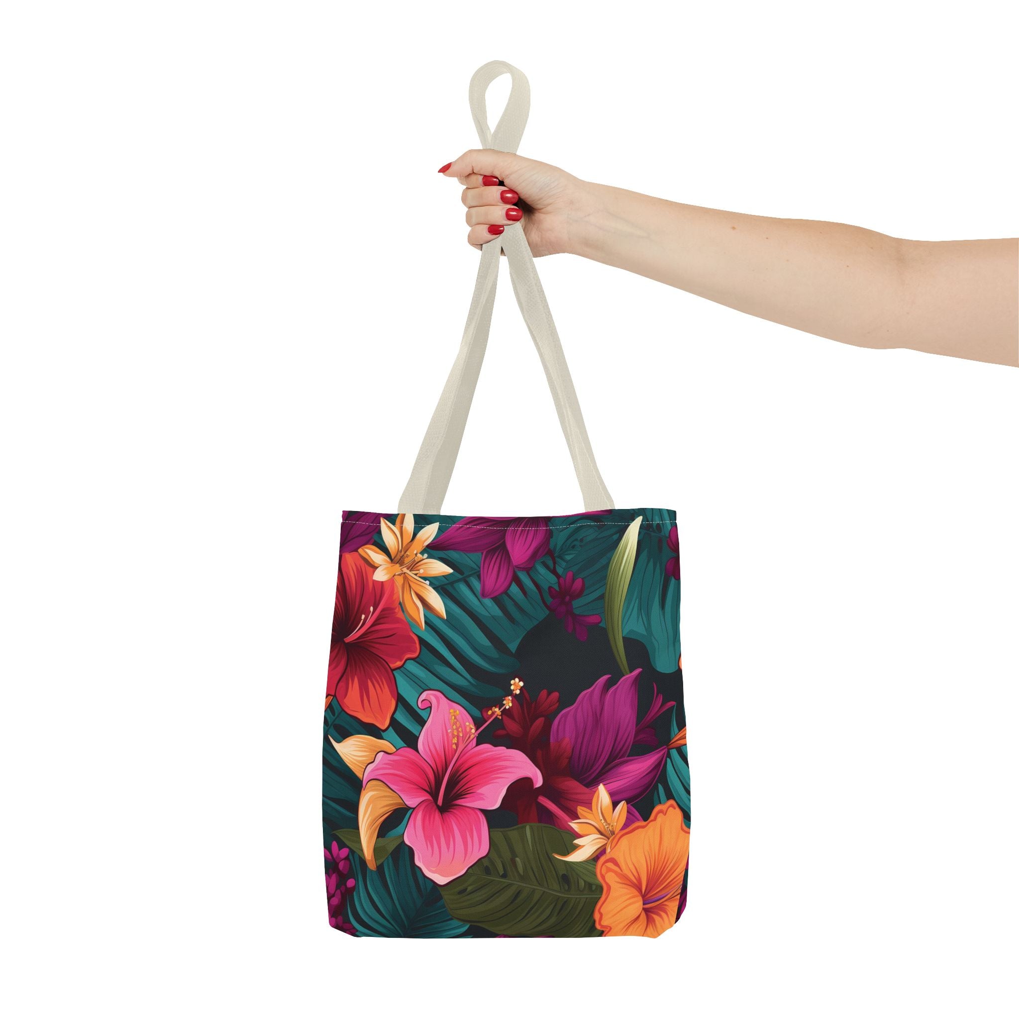 Tropical Floral Tote Bag - Perfect for Beach Days & Summer Outings