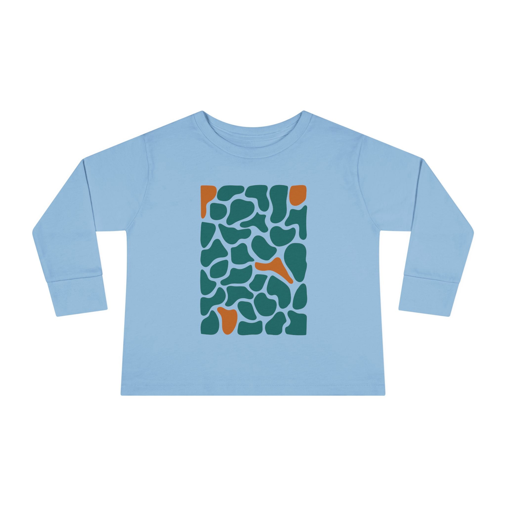 Toddler Long Sleeve Tee - Colorful Abstract Design for Little Ones
