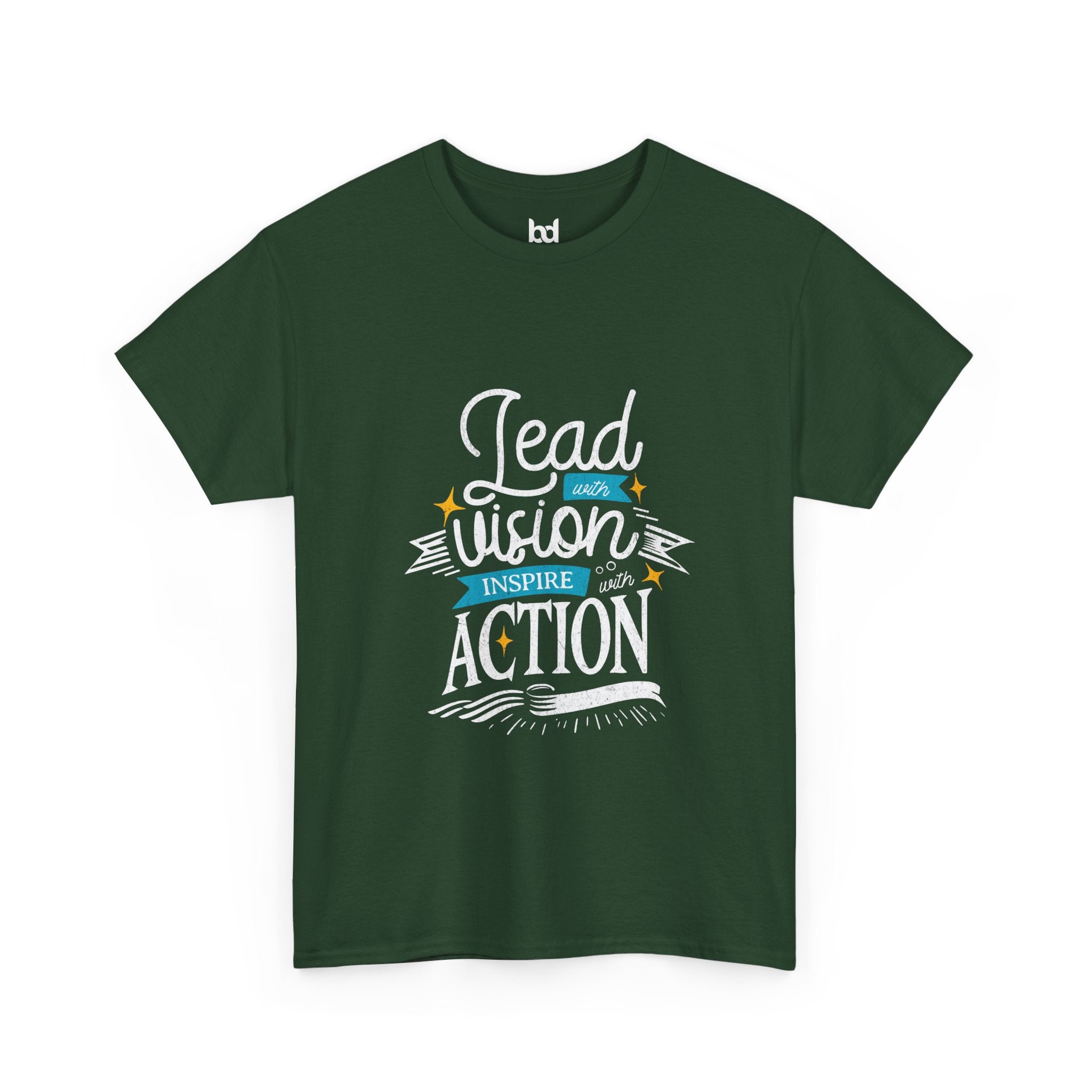 Inspire Action Unisex Heavy Cotton Tee - Motivational Quote Shirt