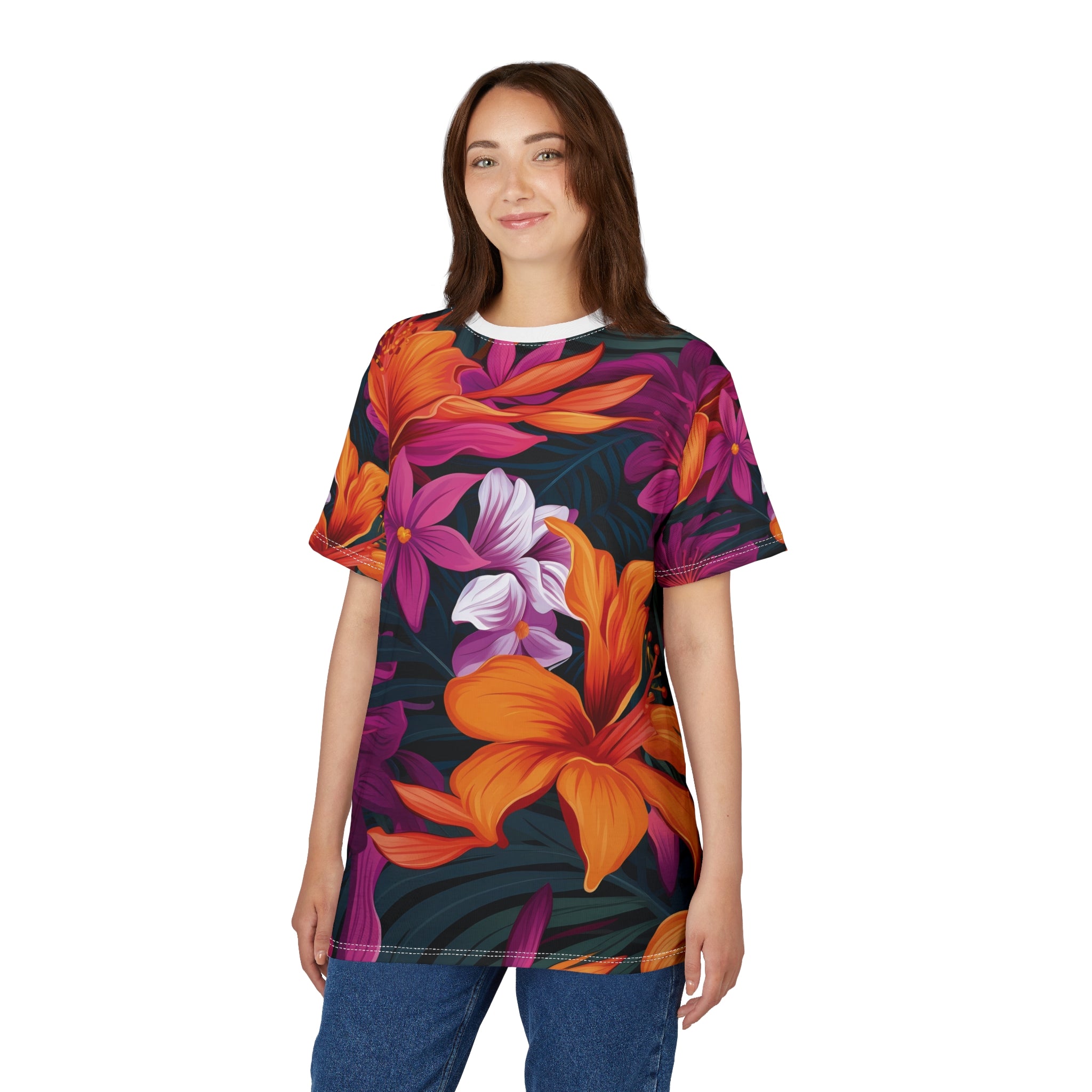 Bloom with Confidence in the "Believe & Do" Floral Burst Tee - Summer