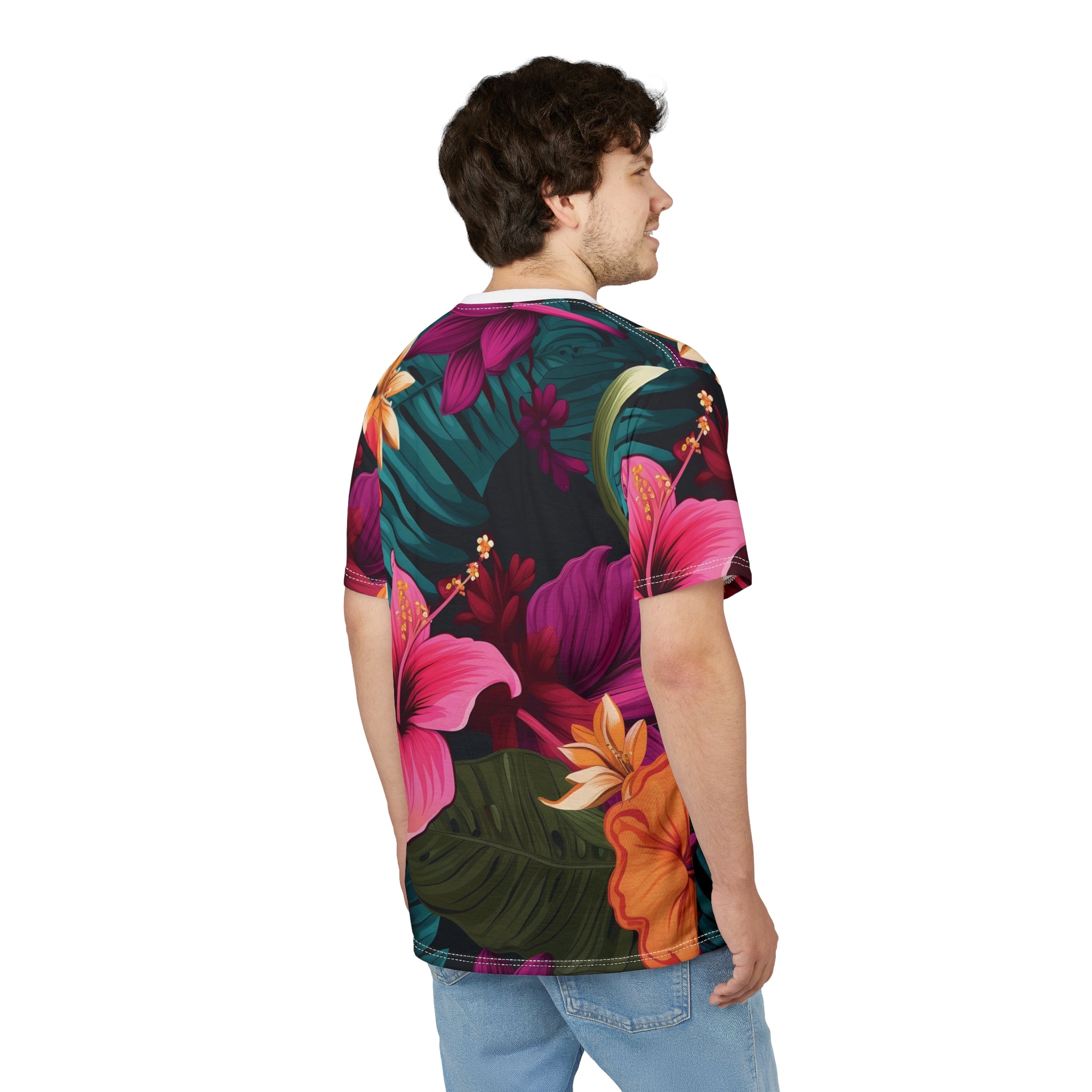 Tropical Floral Unisex Tee - Vibrant Summer Vibes