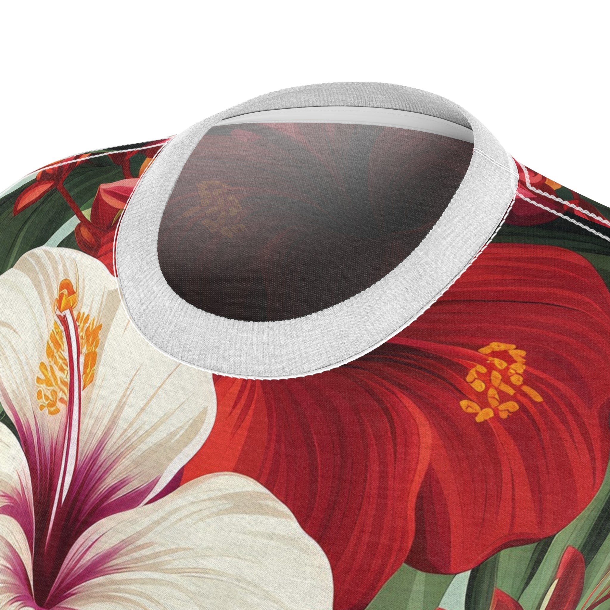 Tropical Floral Women's Tee – Vibrant Summer Style