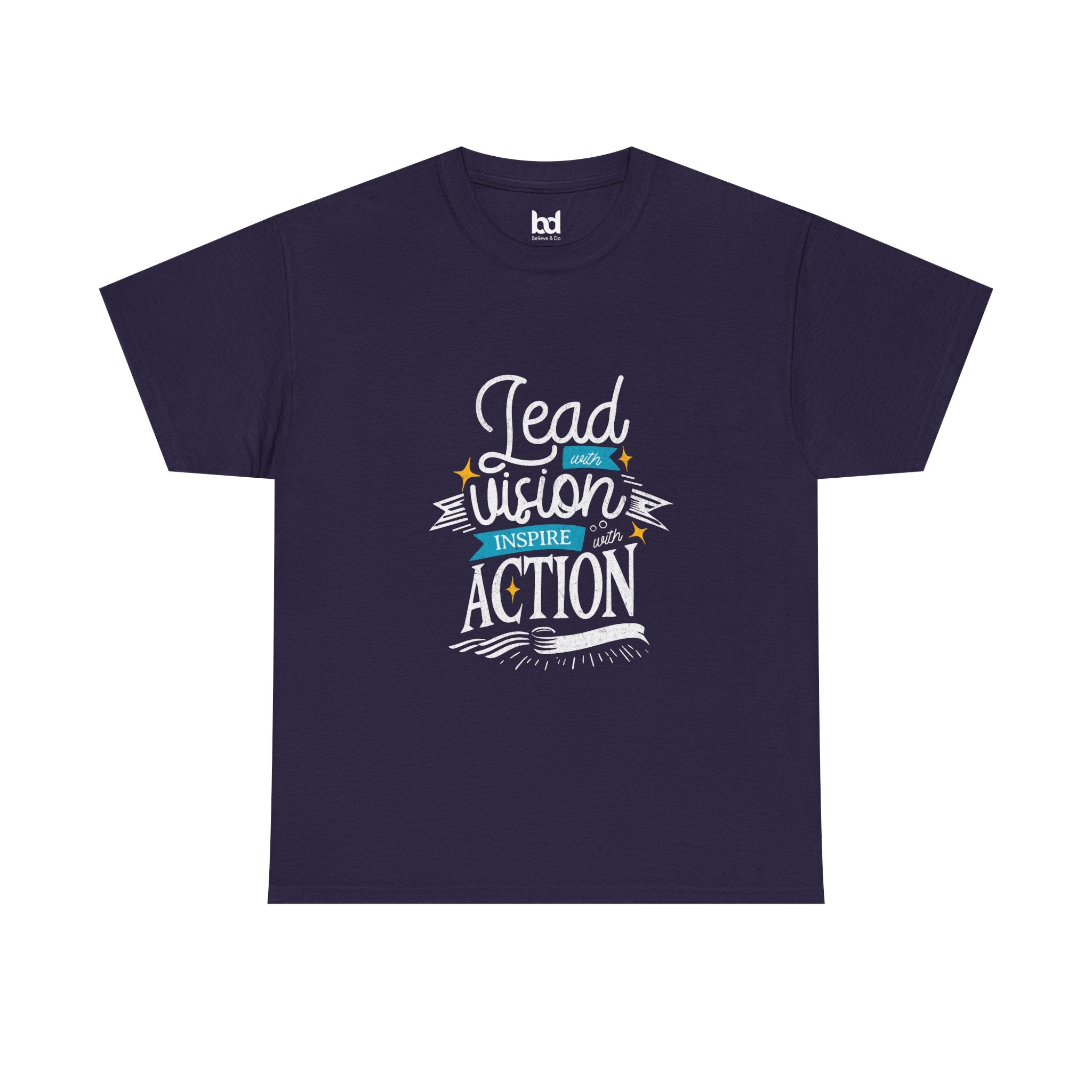 Inspire Action Unisex Heavy Cotton Tee - Motivational Quote Shirt