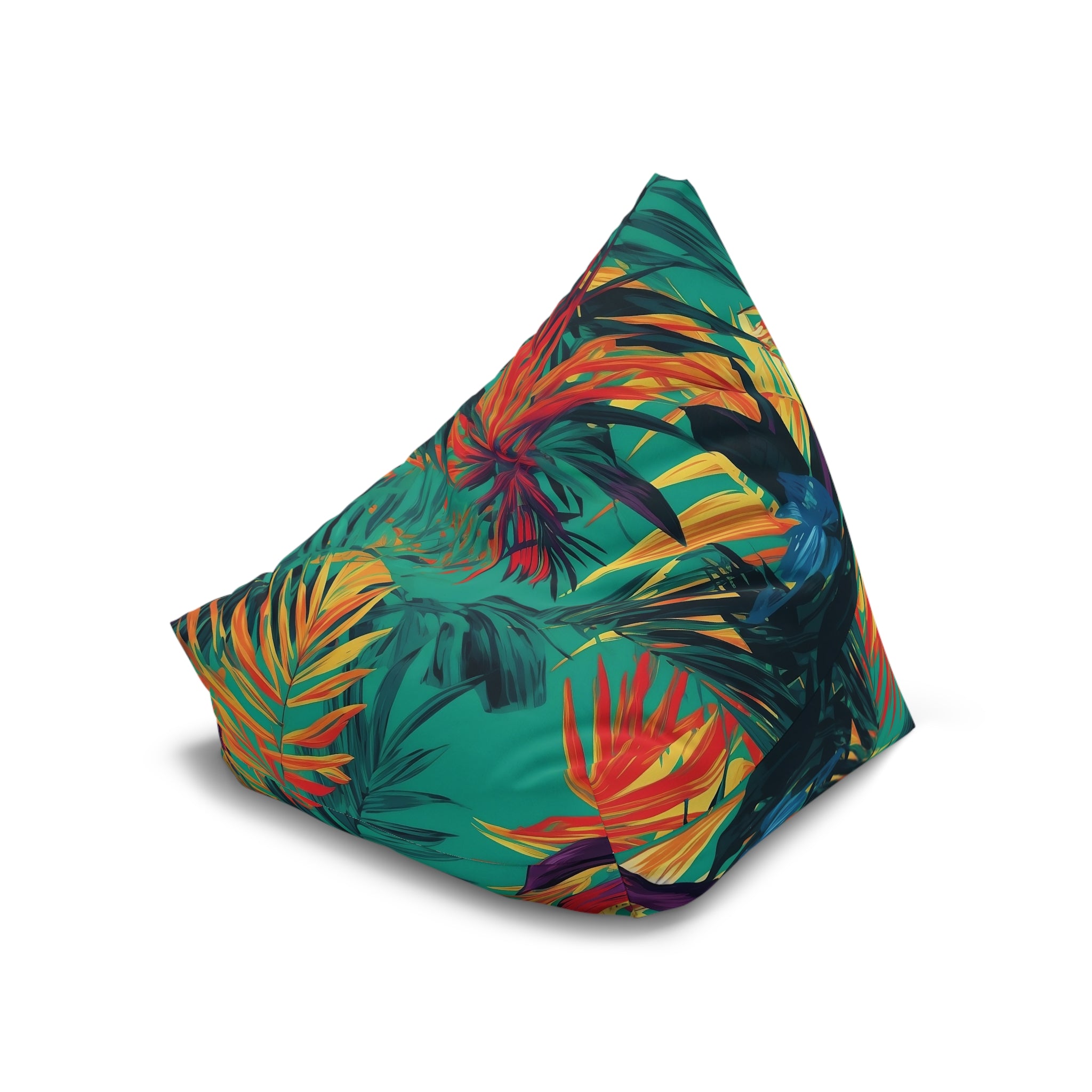 Tropical Floral Bean Bag Chair Cover - Relaxing and Fun Home Décor