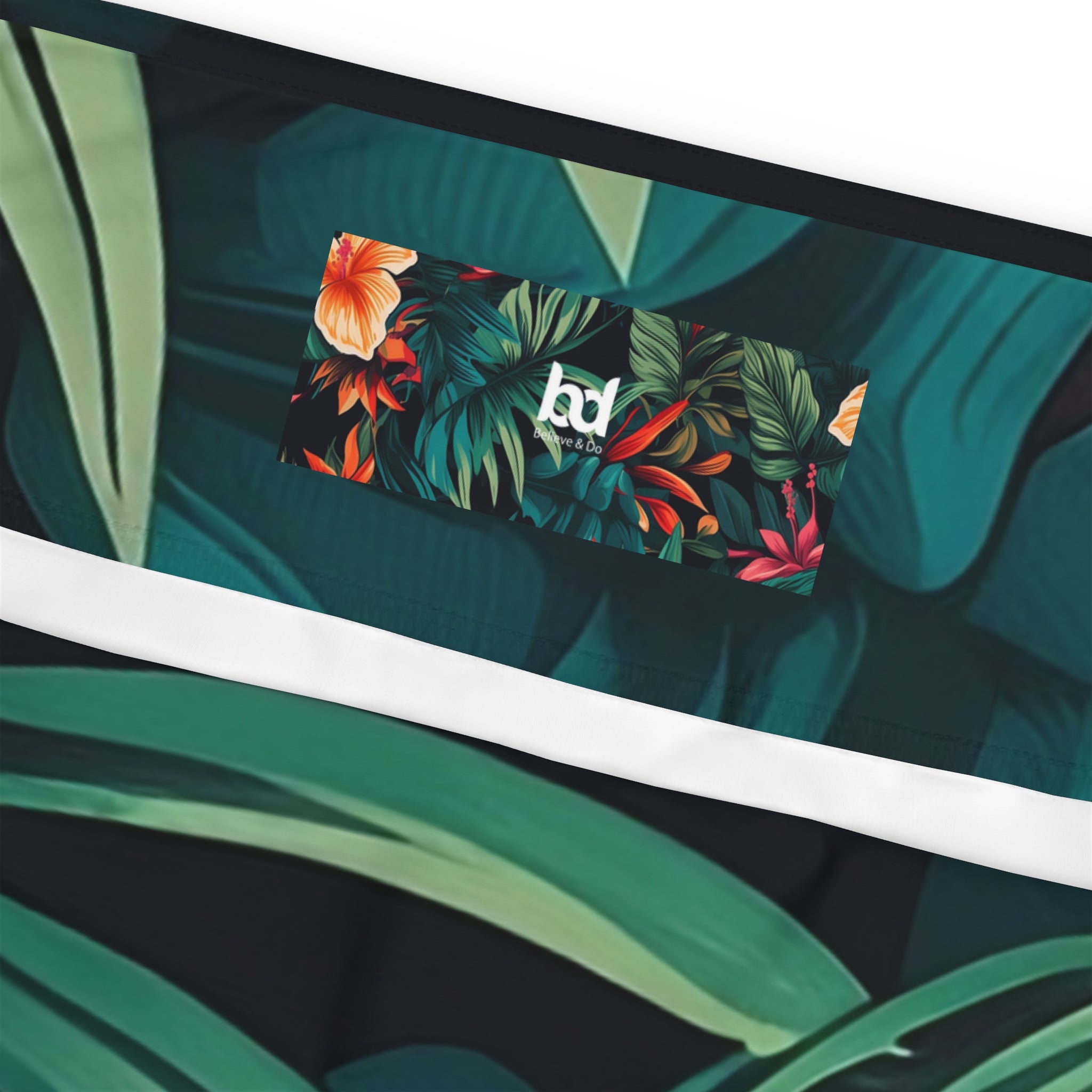 Tropical Floral Plus Size Leggings - Comfortable & Stylish Activewear