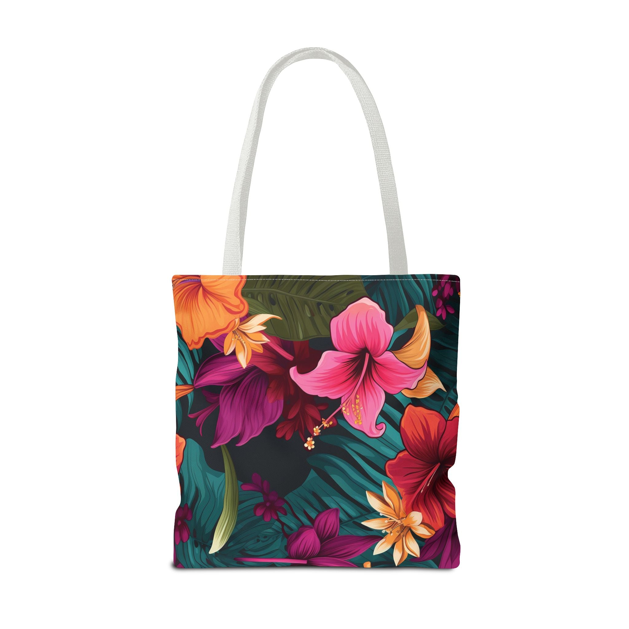 Tropical Floral Tote Bag - Perfect for Beach Days & Summer Outings