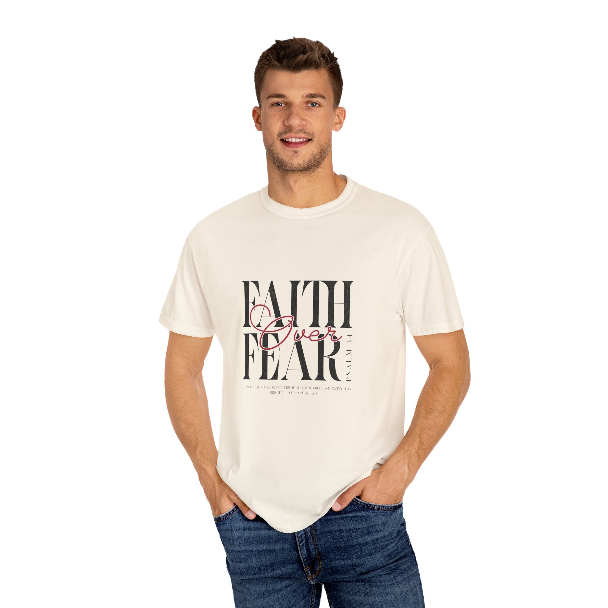 Faith Over Fear T-Shirt, Inspirational Tee, Motivational Shirt, Unisex Casual Wear, Perfect Gift for Encouragement