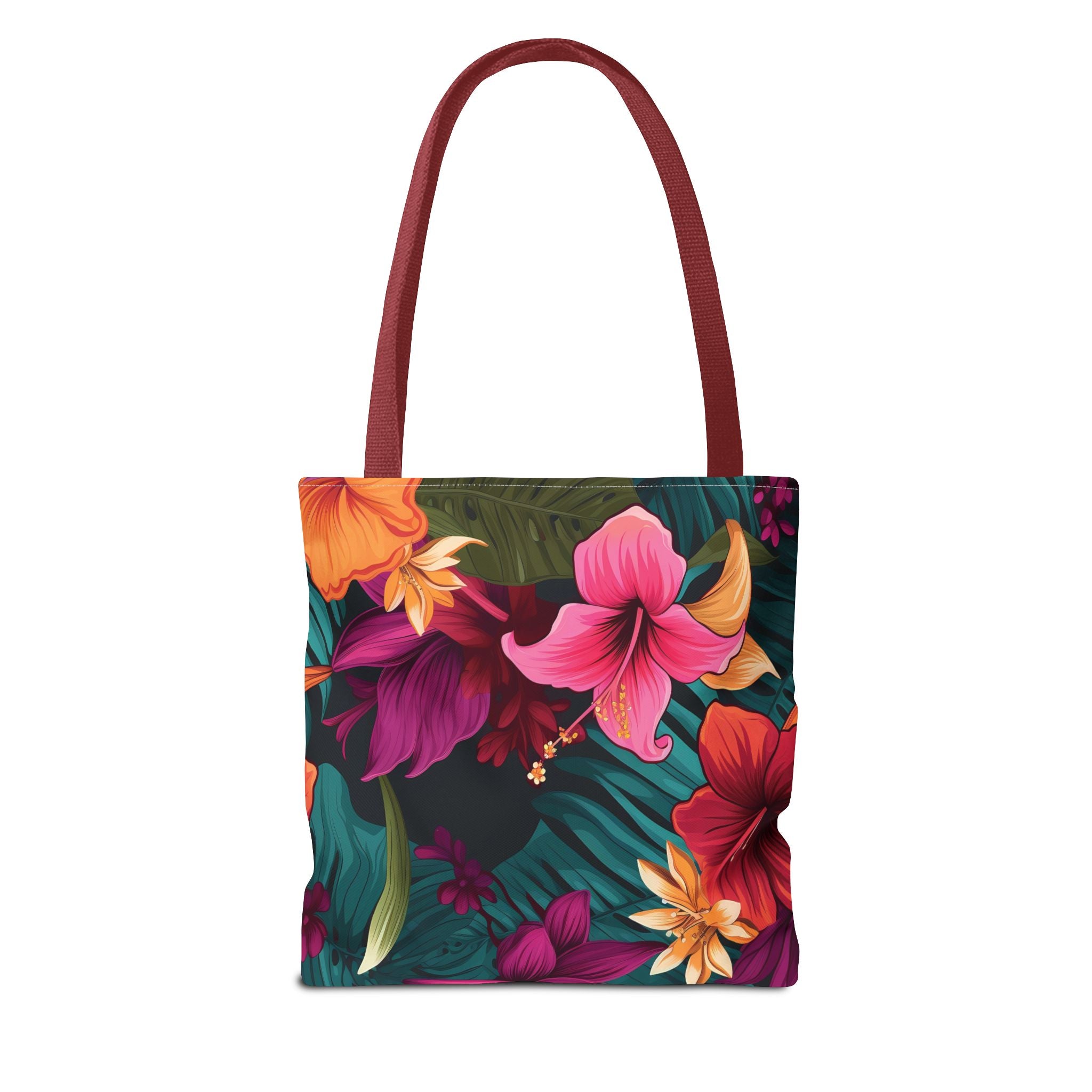 Tropical Floral Tote Bag - Perfect for Beach Days & Summer Outings