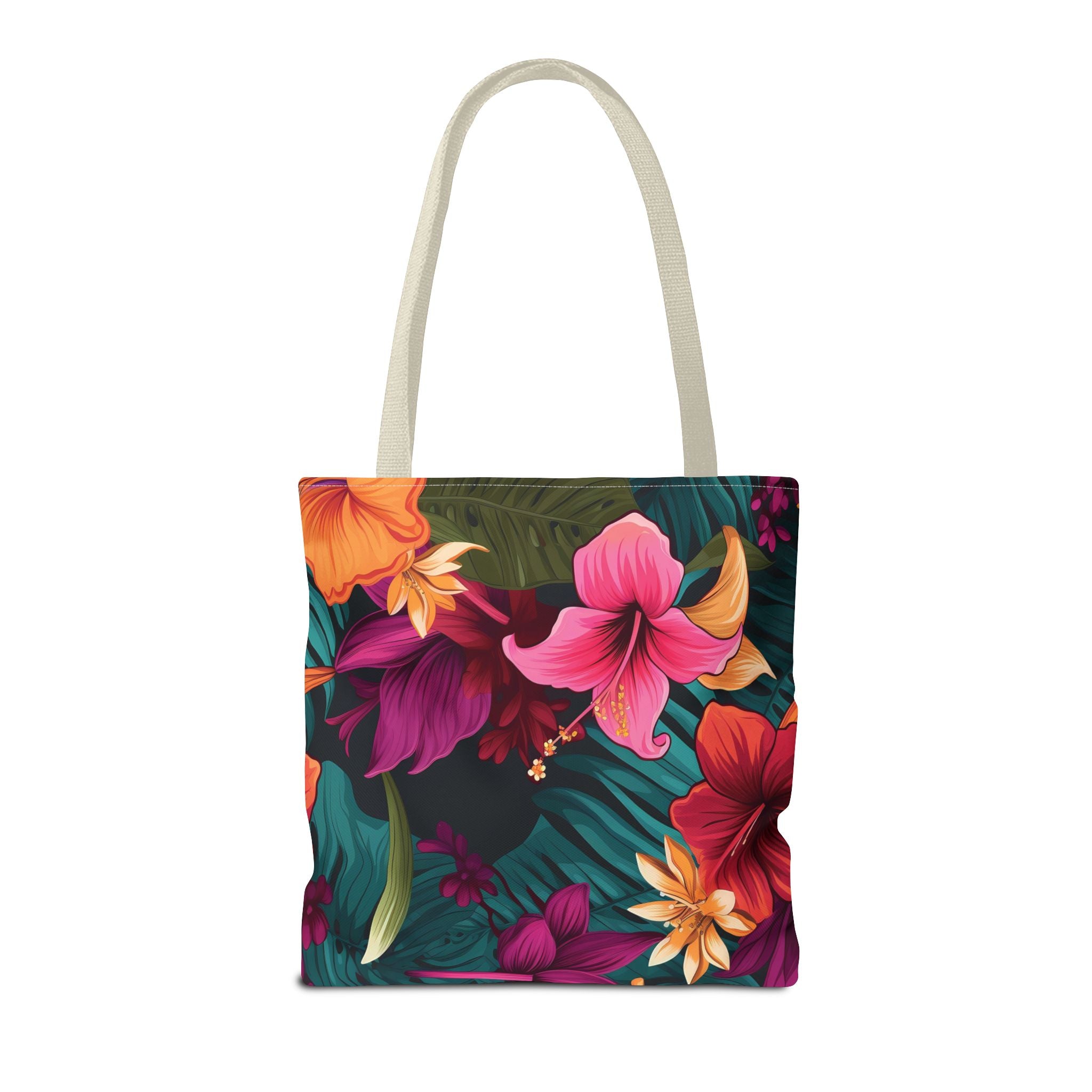 Tropical Floral Tote Bag - Perfect for Beach Days & Summer Outings
