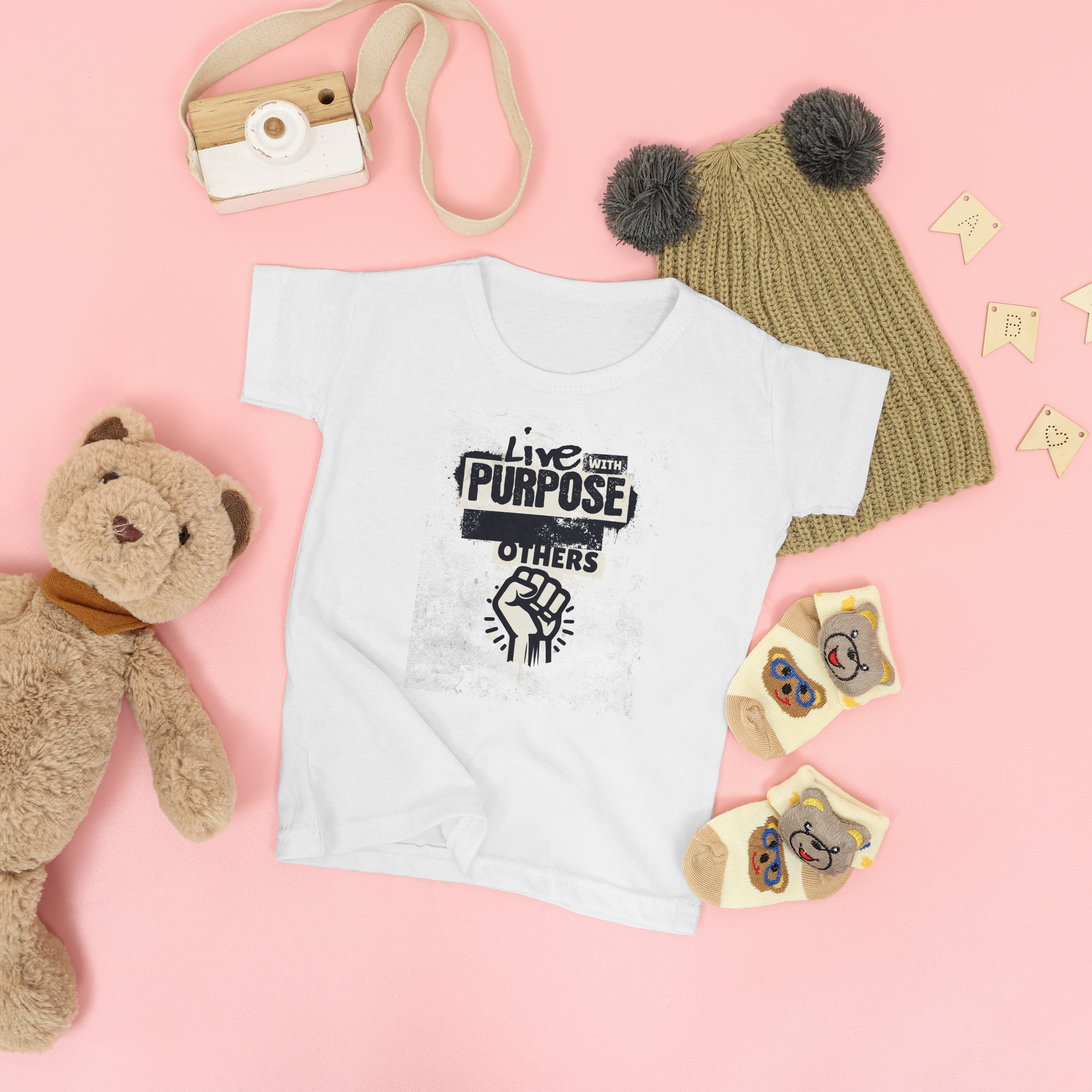 Inspirational Infant Tee - Live with Purpose, Inspire Others