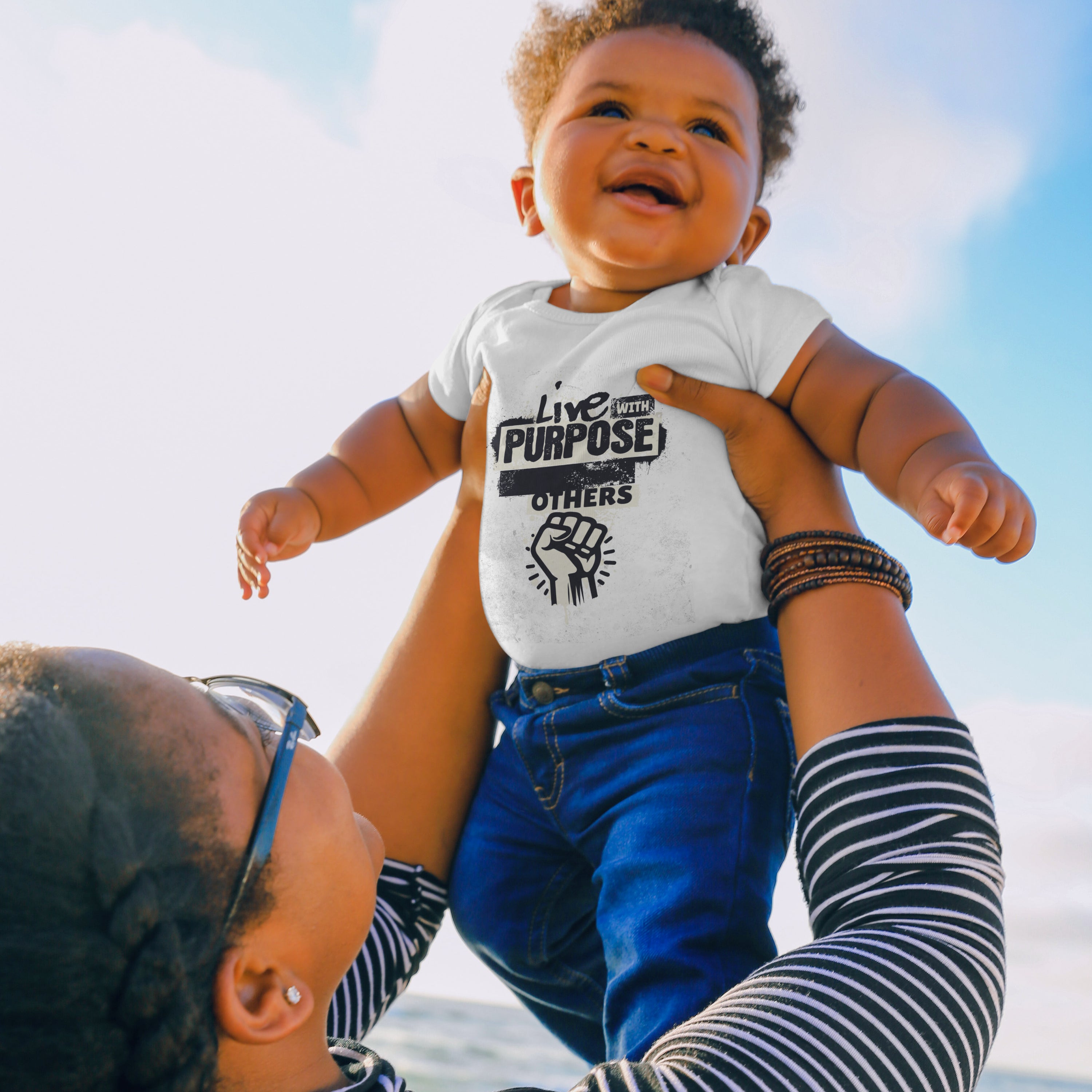 Inspirational Infant Tee - Live with Purpose, Inspire Others