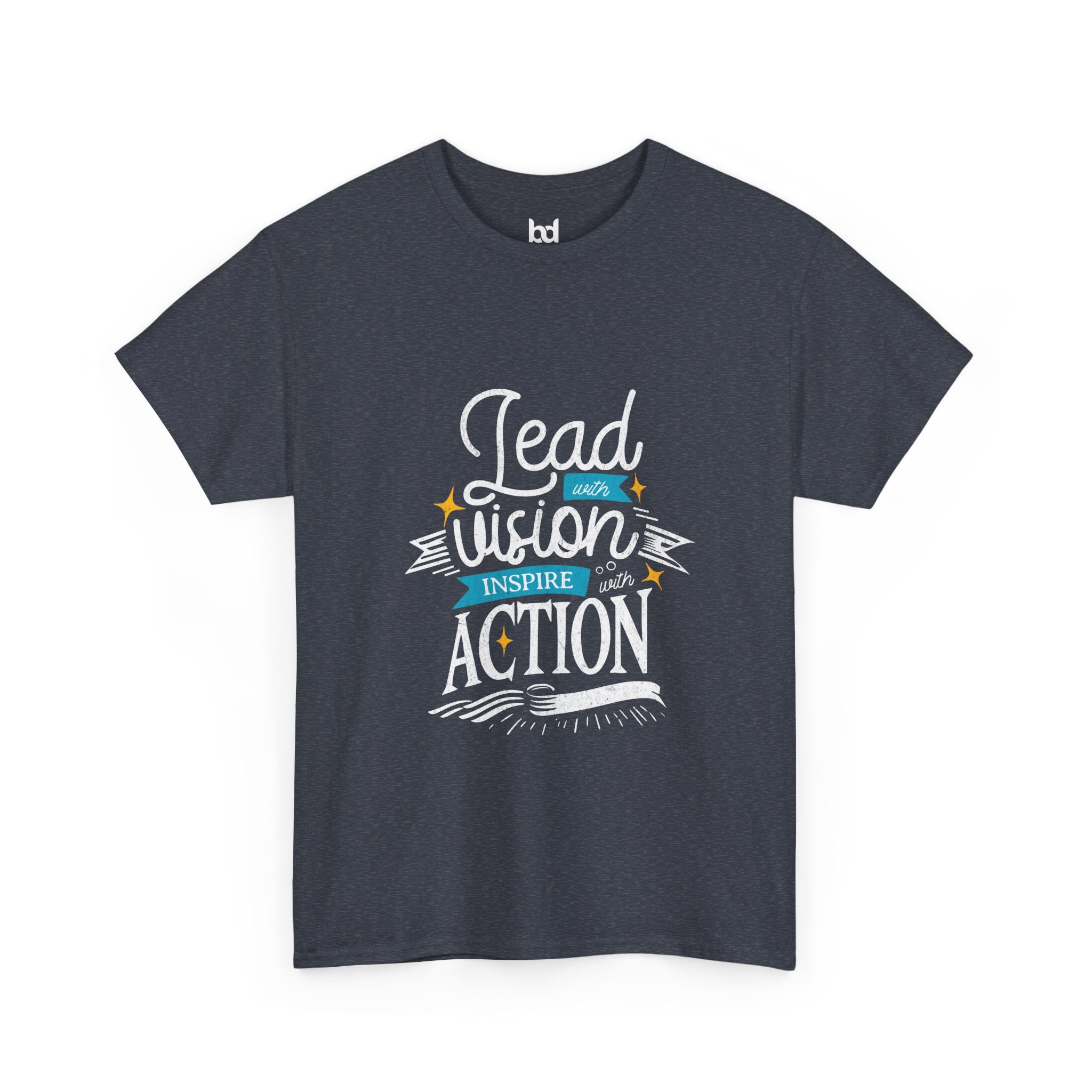 Inspire Action Unisex Heavy Cotton Tee - Motivational Quote Shirt