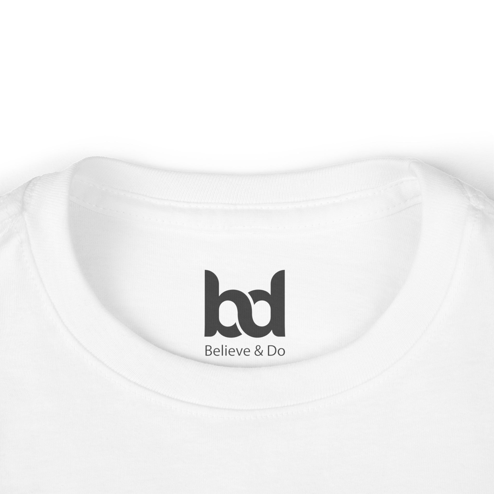 Inspirational Toddler Long Sleeve Tee - "Believe Do Conquer"