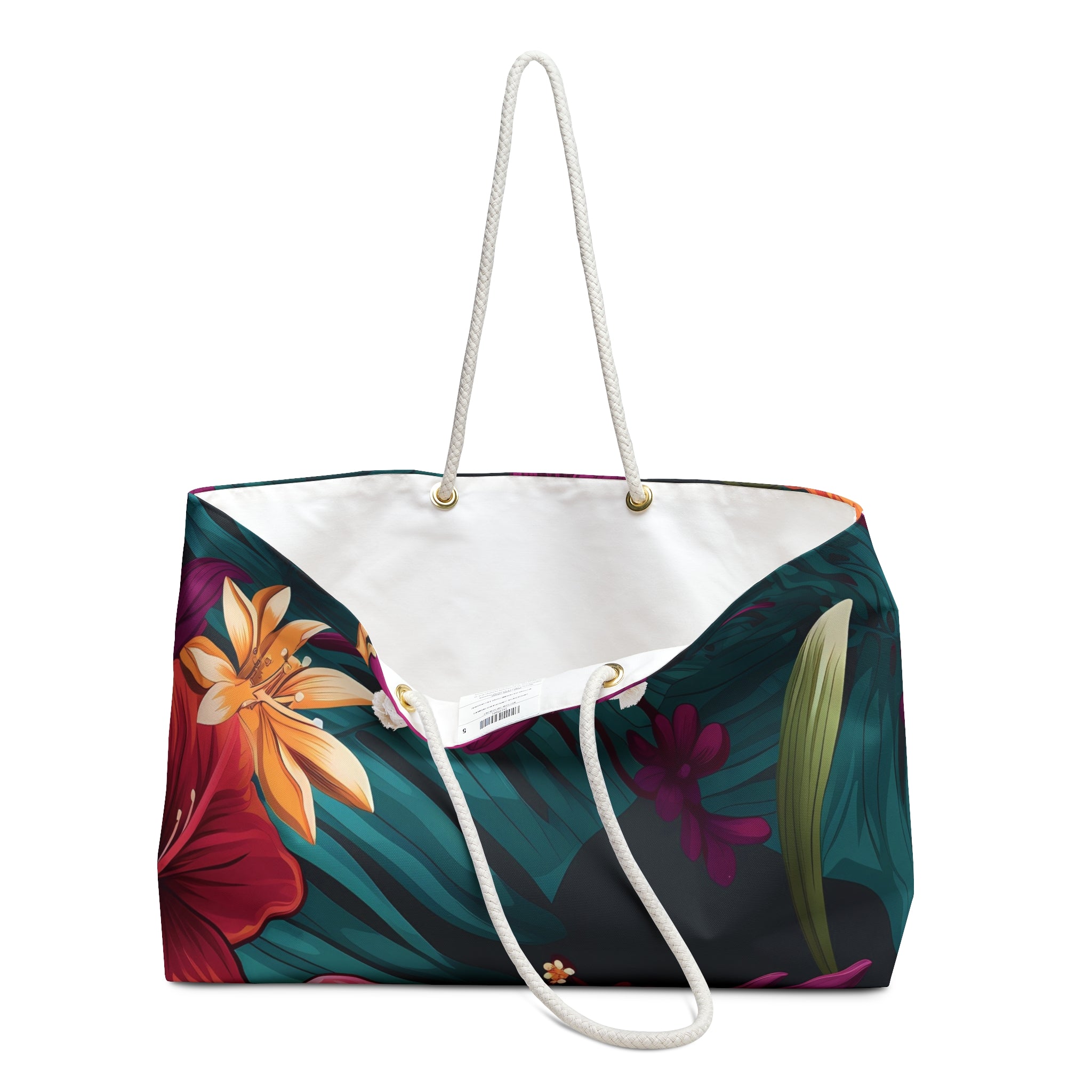 Tropical Floral Weekender Bag - Perfect for Travel & Style