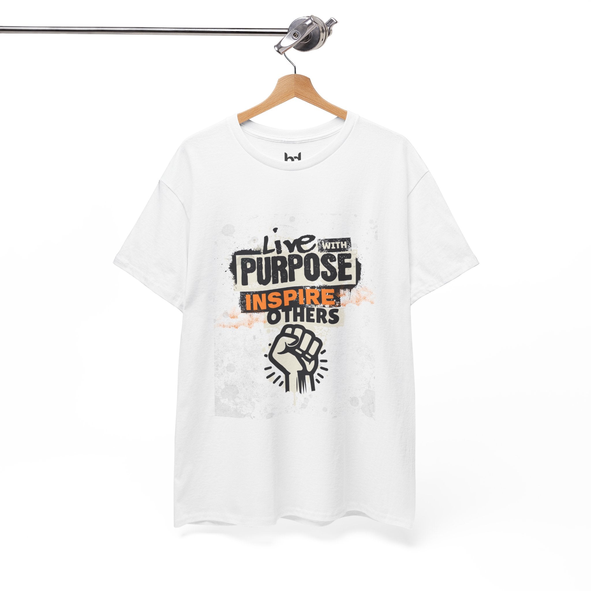 Live with Purpose Unisex Heavy Cotton Tee - Inspire Others Tee Shirt