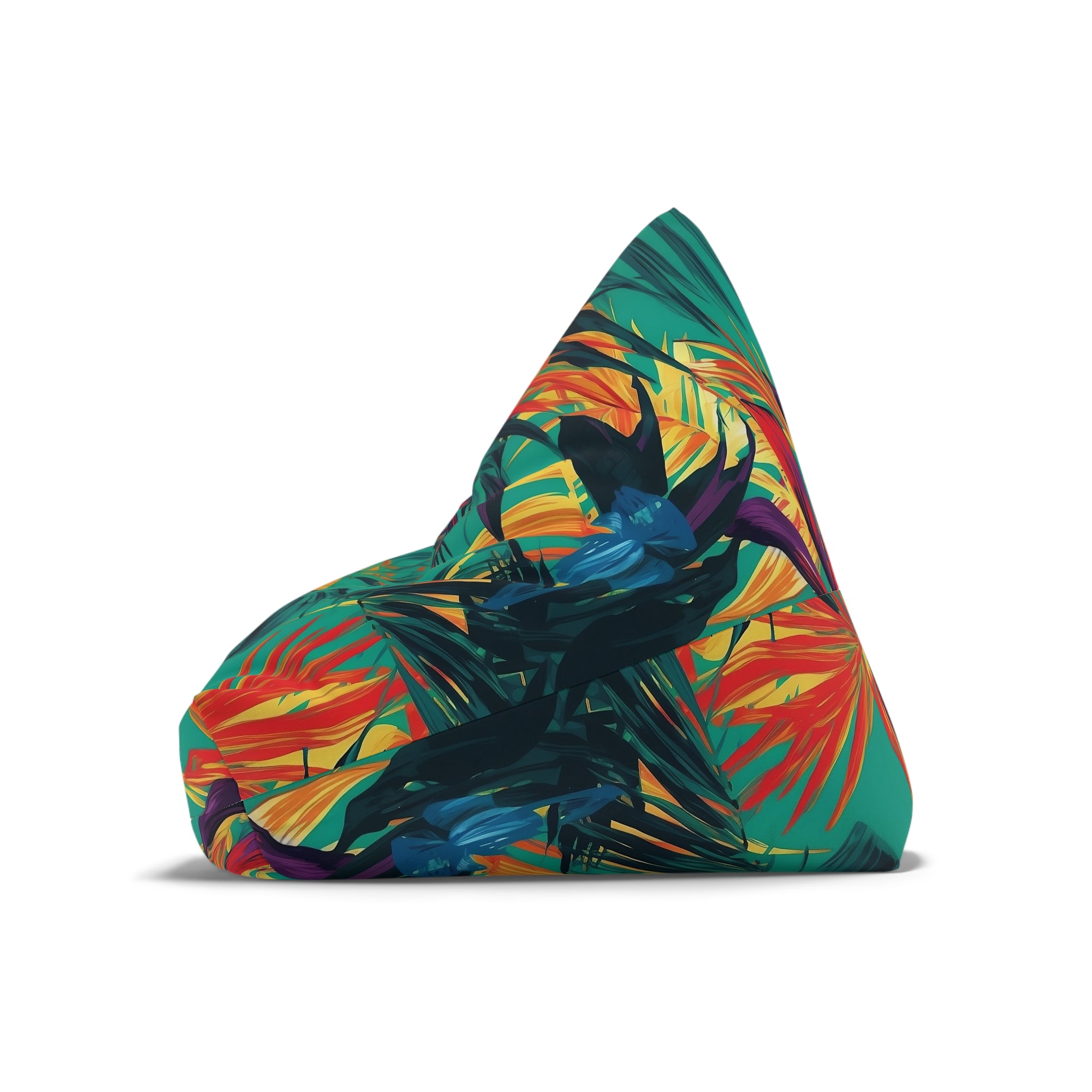 Tropical Floral Bean Bag Chair Cover - Relaxing and Fun Home Décor