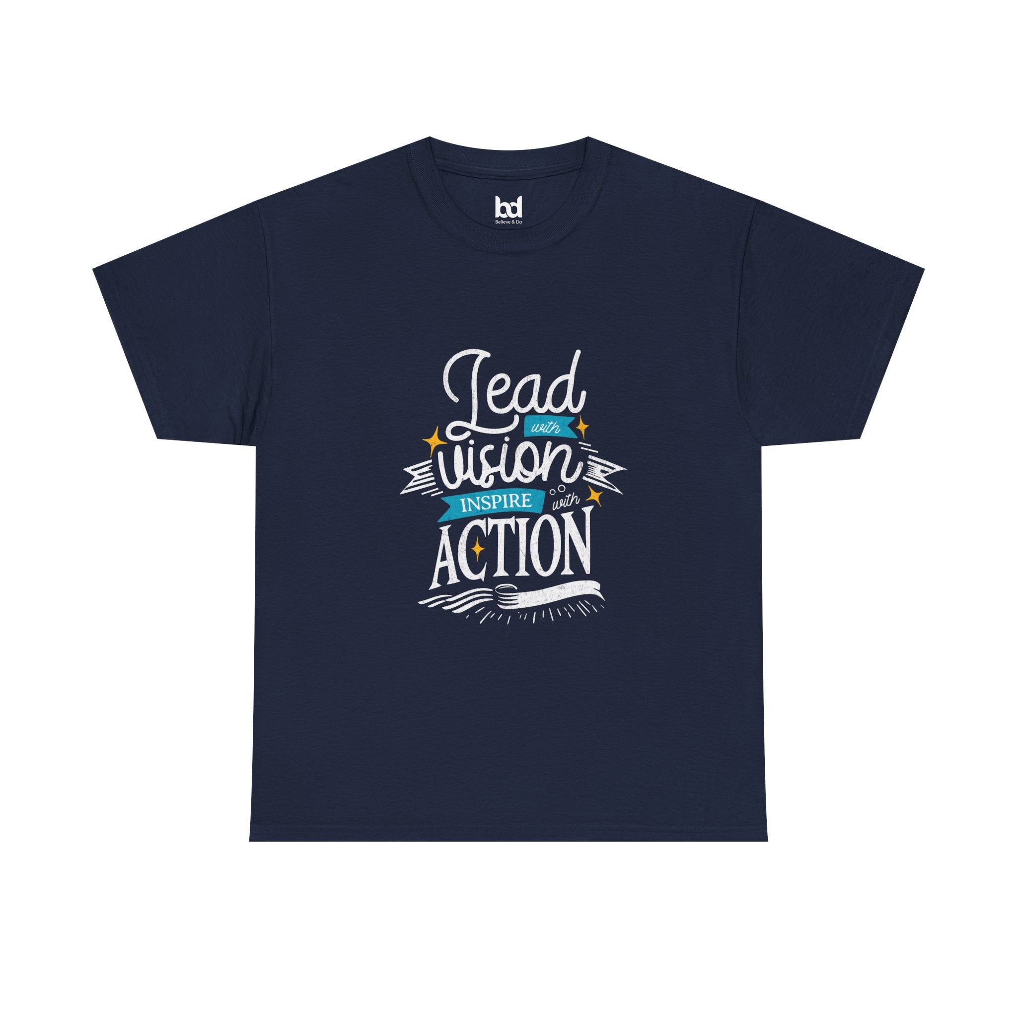 Inspire Action Unisex Heavy Cotton Tee - Motivational Quote Shirt