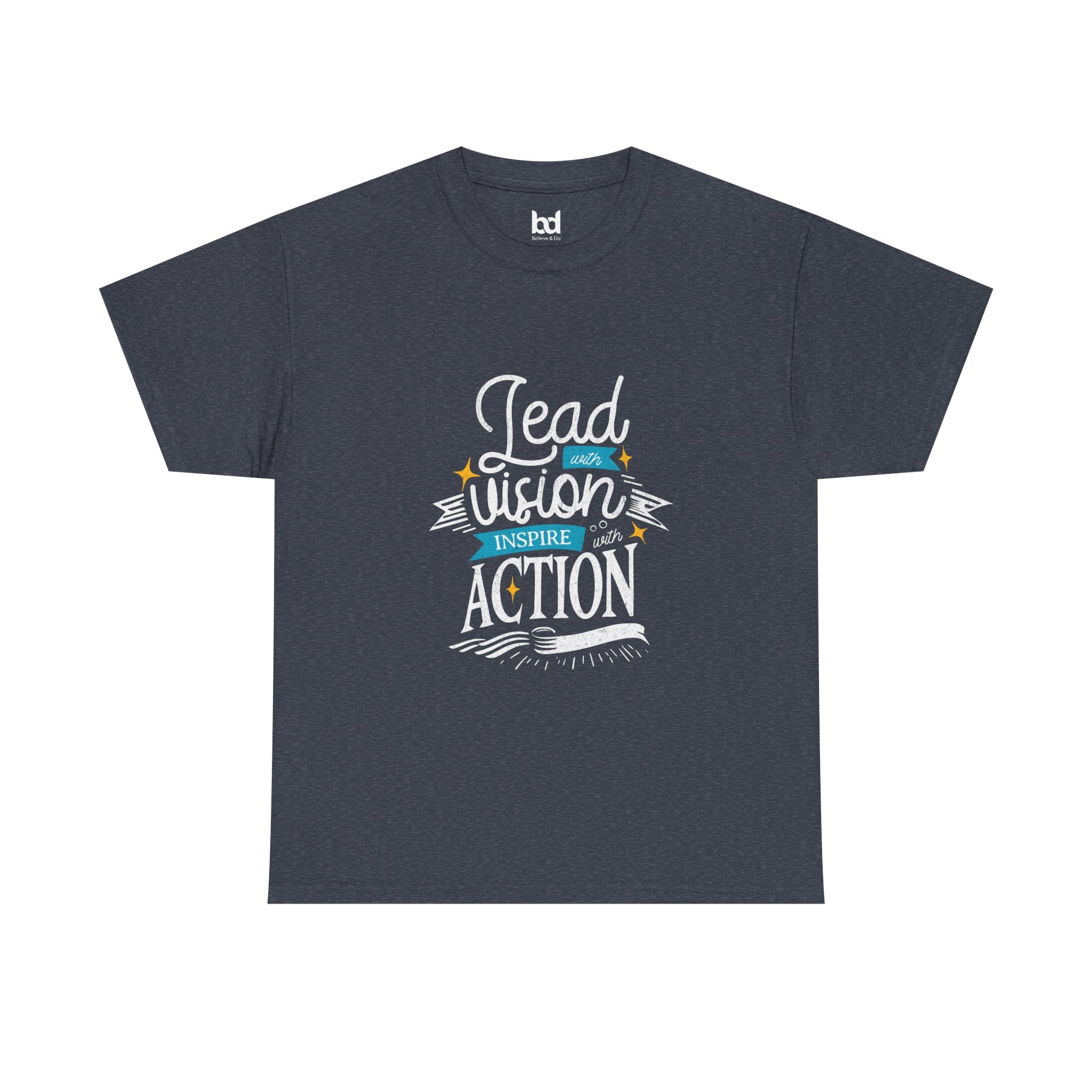 Inspire Action Unisex Heavy Cotton Tee - Motivational Quote Shirt
