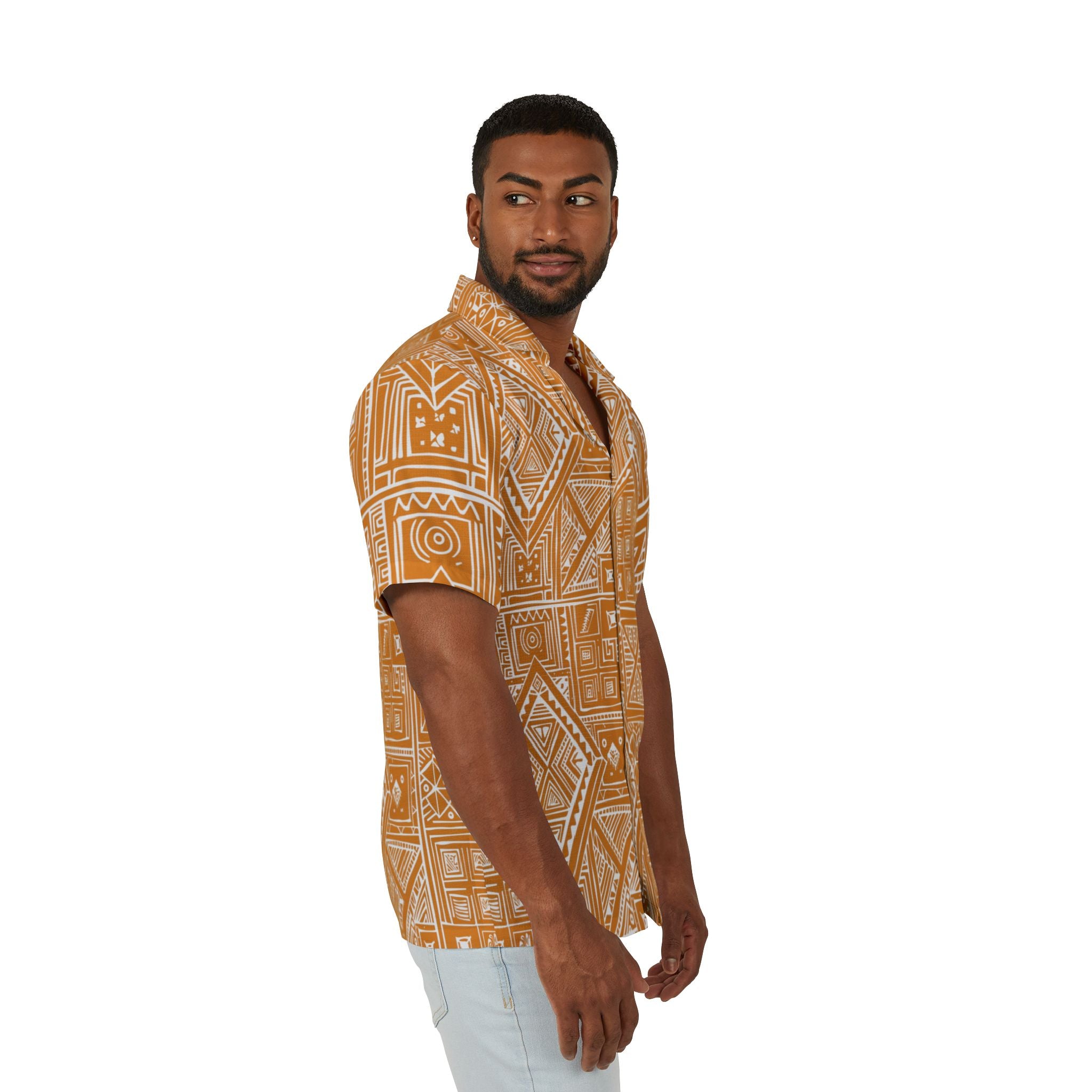Kala Geometric Shirt - Tropical Pattern for Summer Adventures