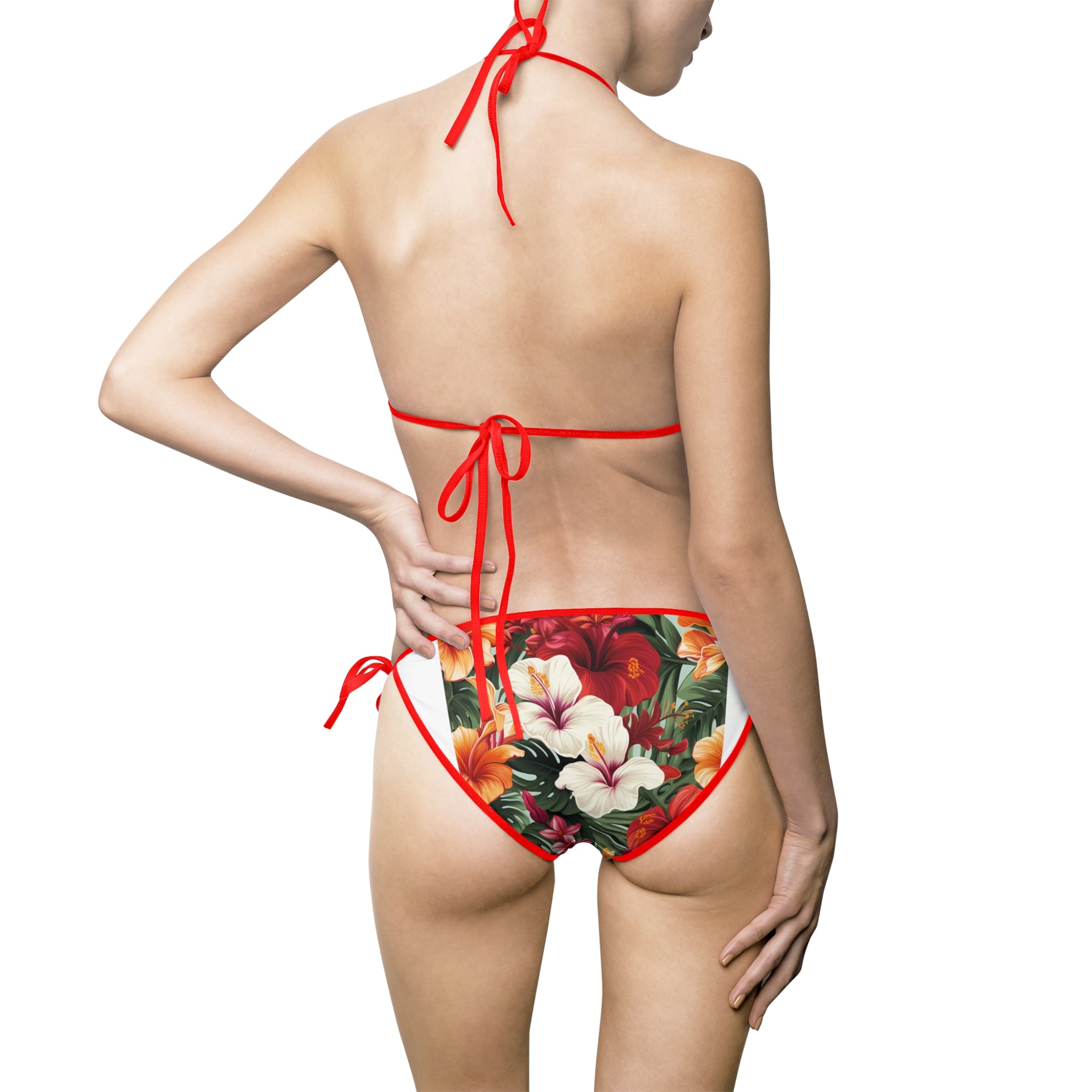 Tropical Floral Women's Bikini Swimsuit - Summer Beachwear