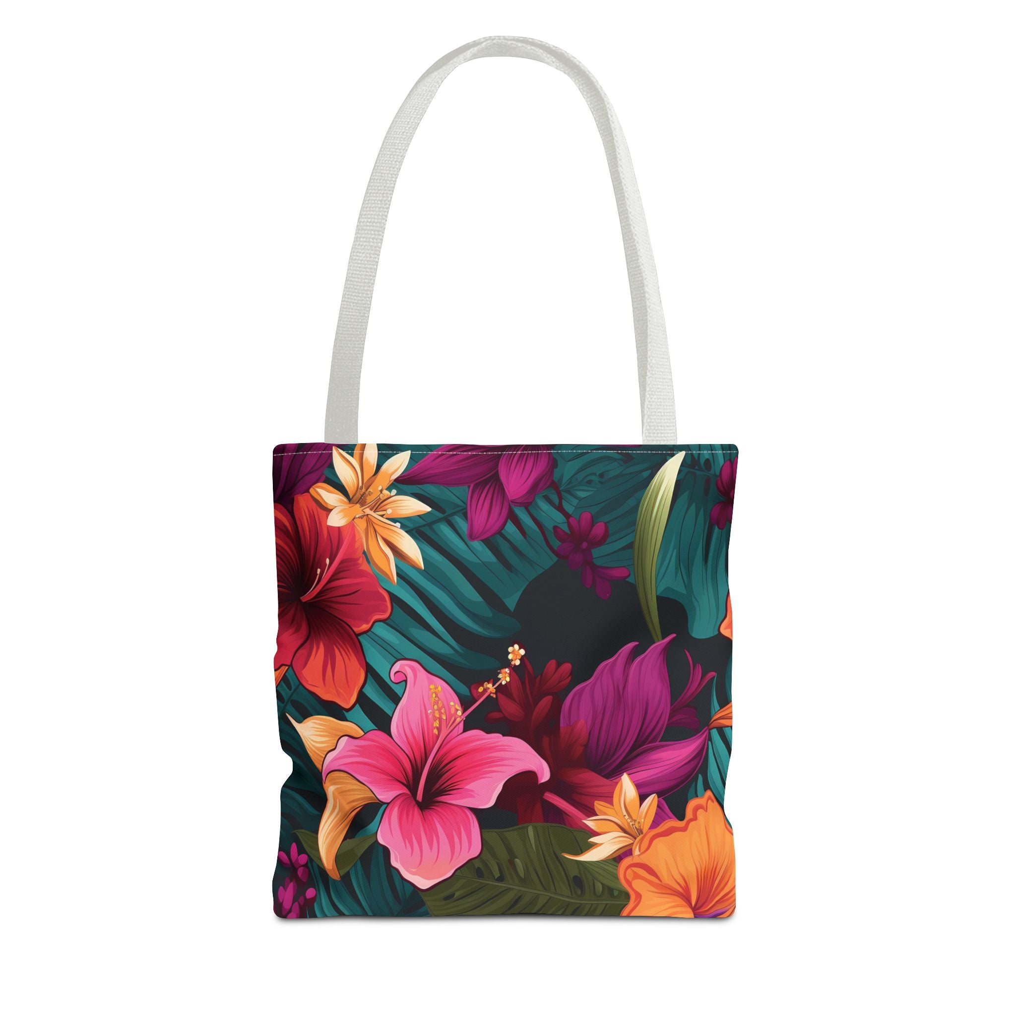 Tropical Floral Tote Bag - Perfect for Beach Days & Summer Outings