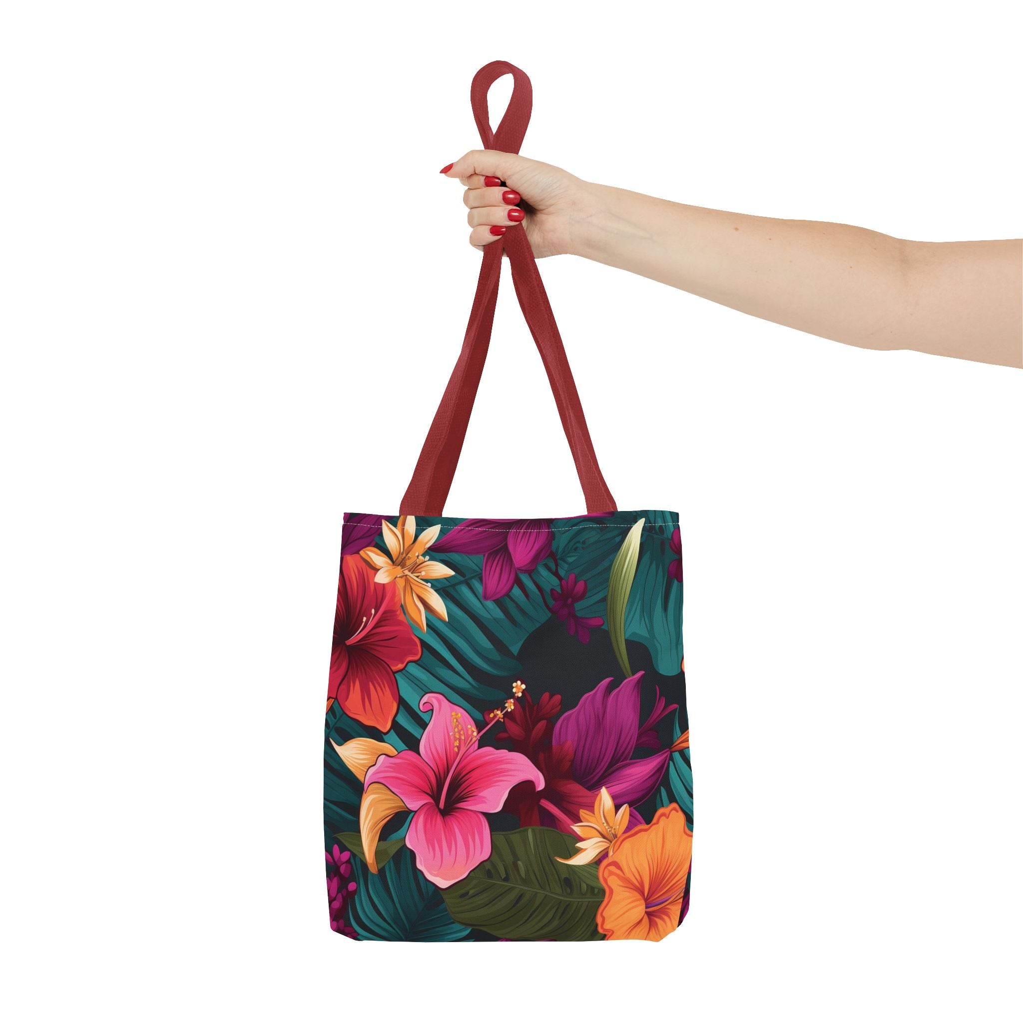 Tropical Floral Tote Bag - Perfect for Beach Days & Summer Outings