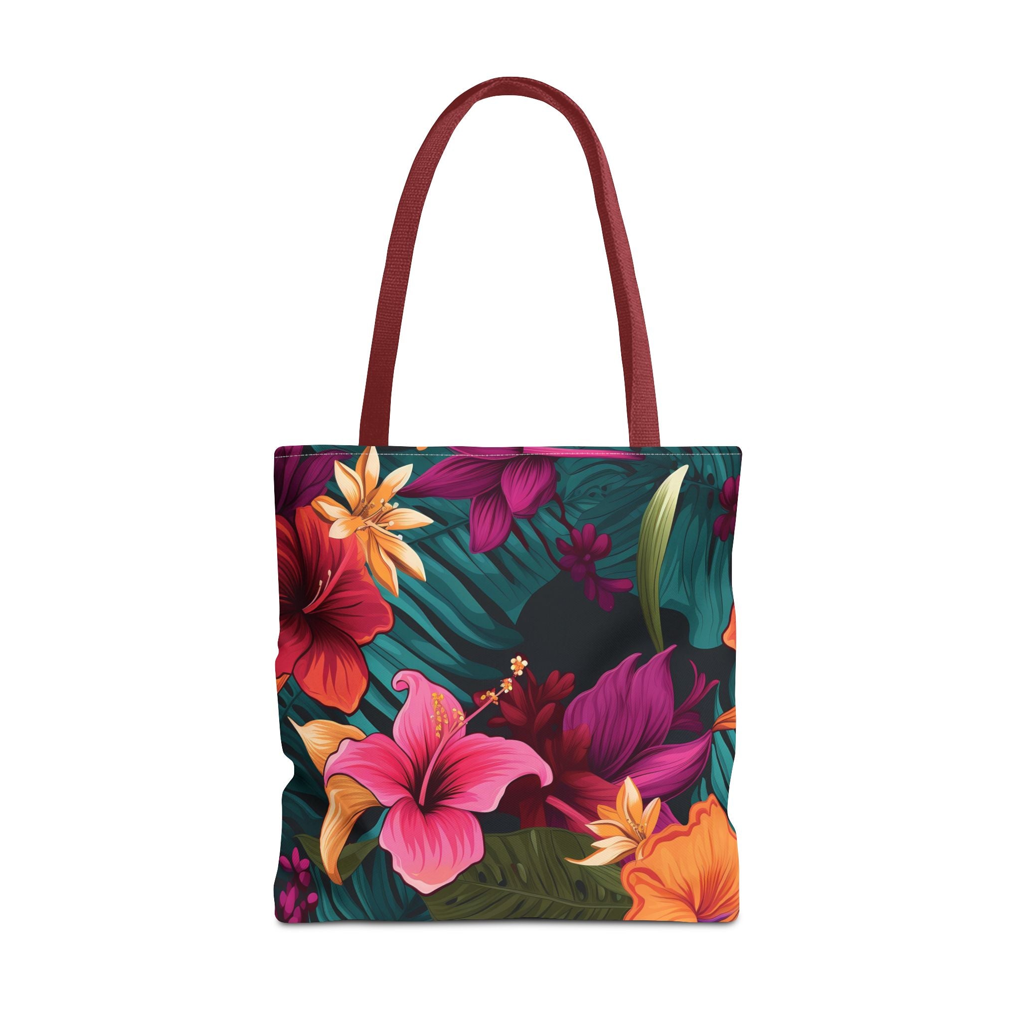 Tropical Floral Tote Bag - Perfect for Beach Days & Summer Outings
