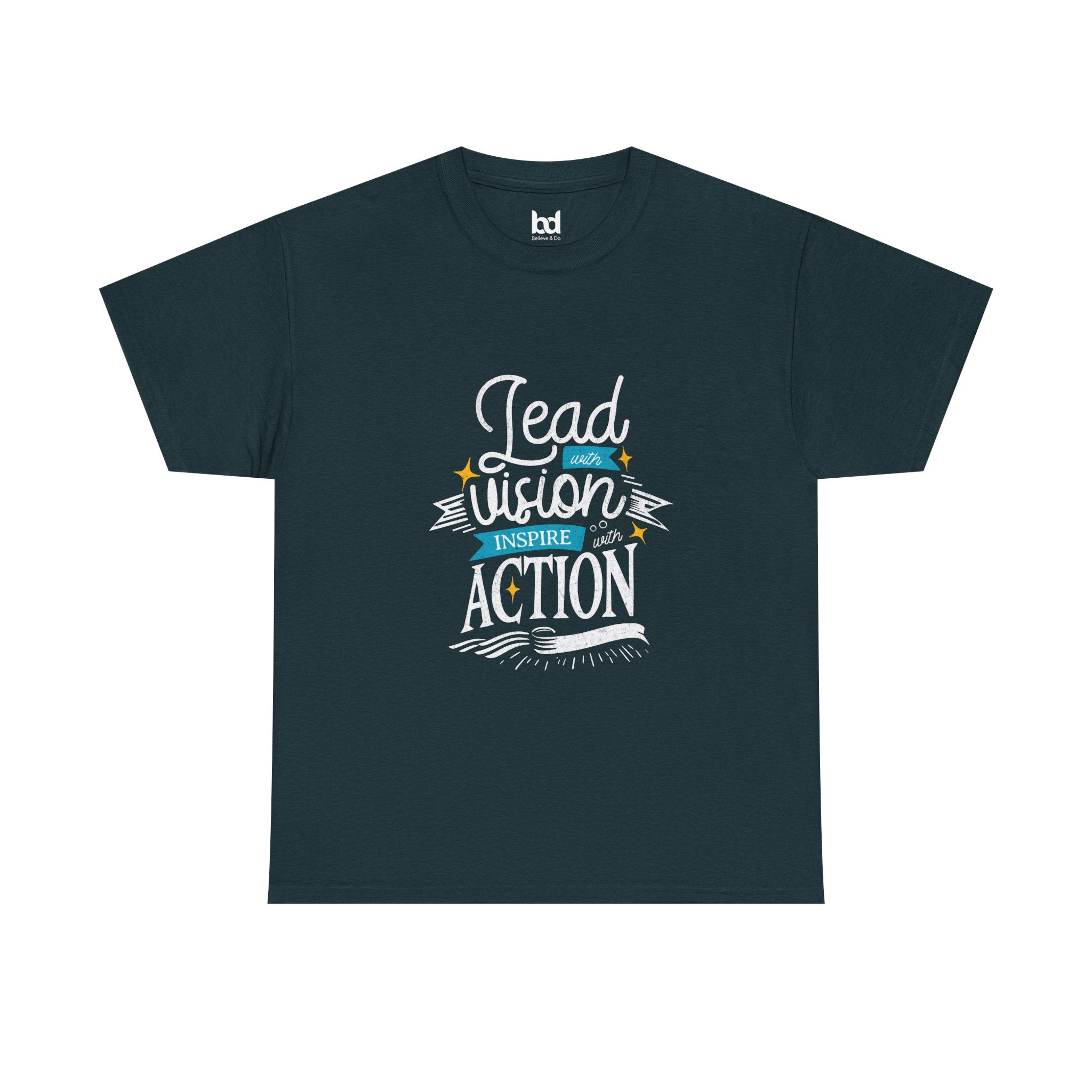 Inspire Action Unisex Heavy Cotton Tee - Motivational Quote Shirt