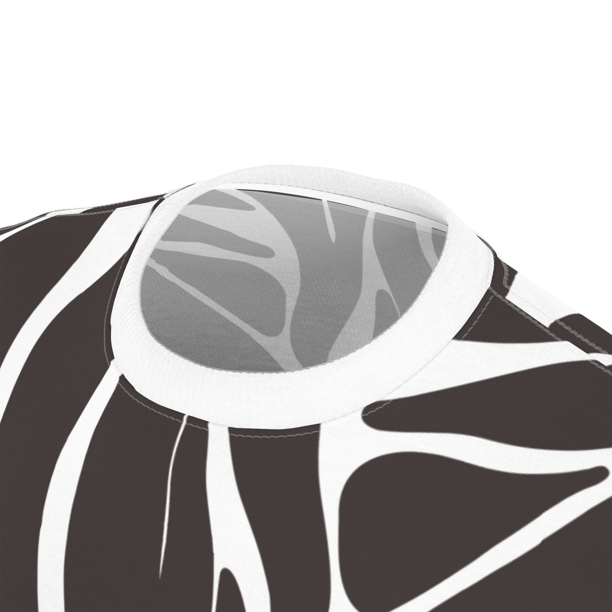 Stylish Unisex Cut & Sew Tee with Tropical Leaf Print