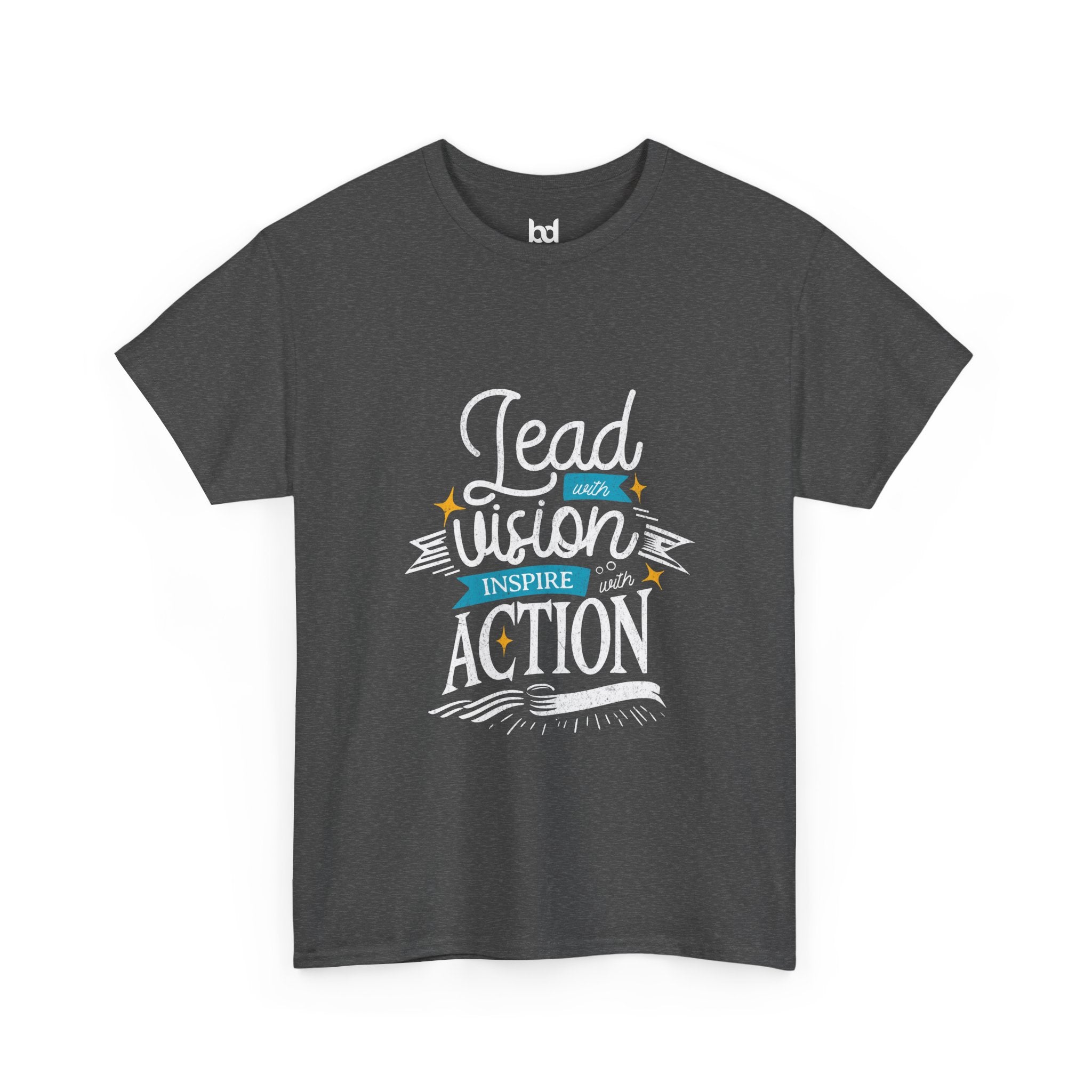 Inspire Action Unisex Heavy Cotton Tee - Motivational Quote Shirt