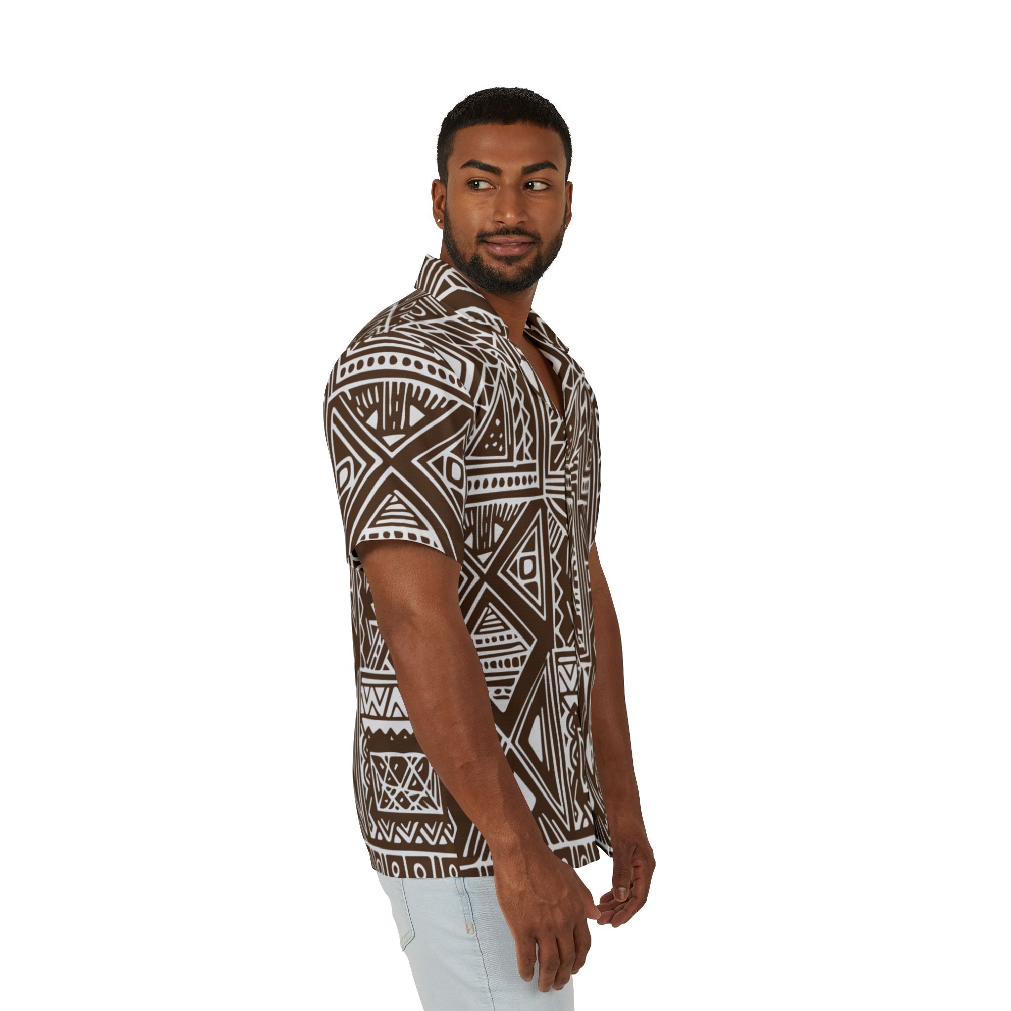 Kala Geometric Shirt - Tropical Pattern for Summer Adventures