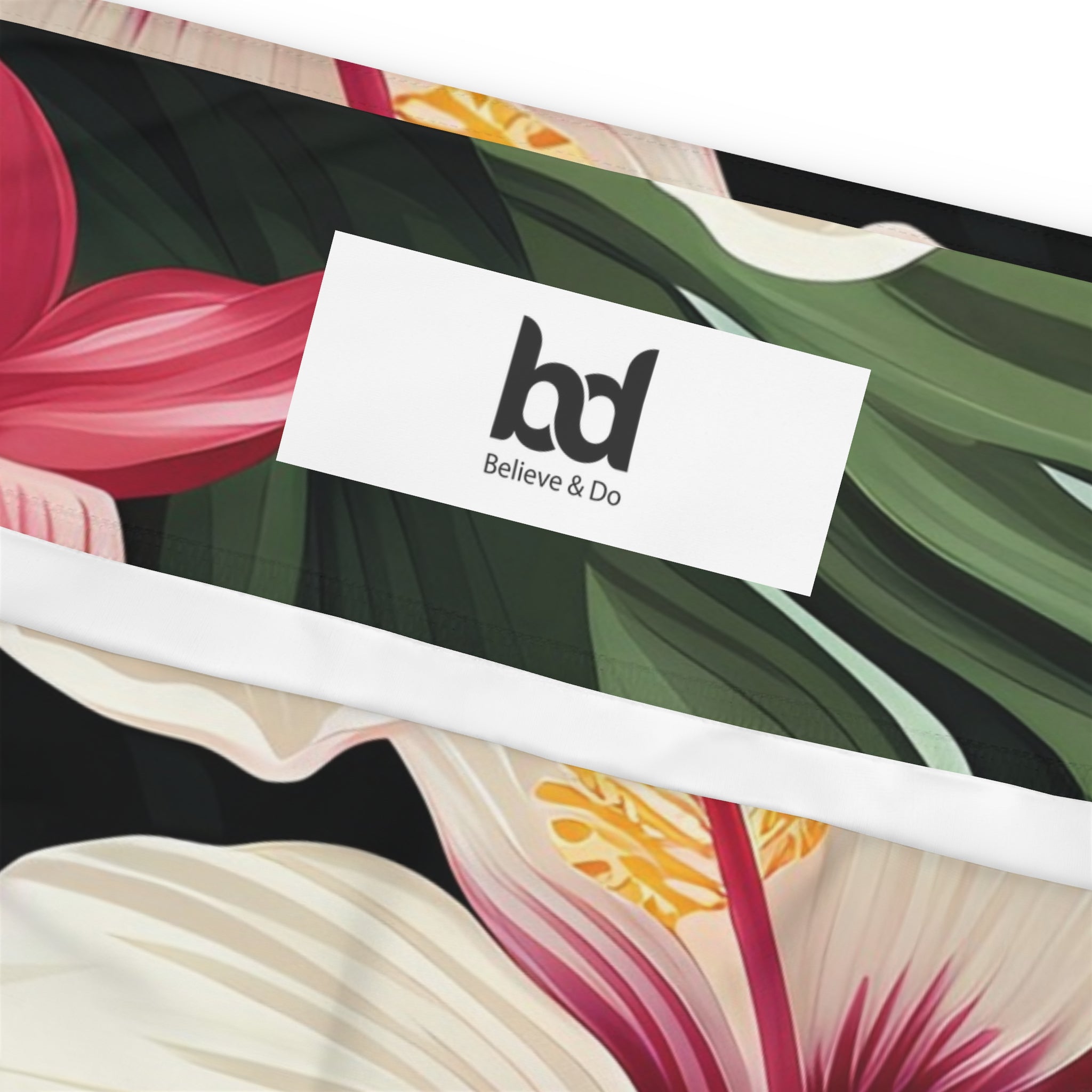 Tropical Floral Plus Size Leggings - Comfortable & Stylish Activewear