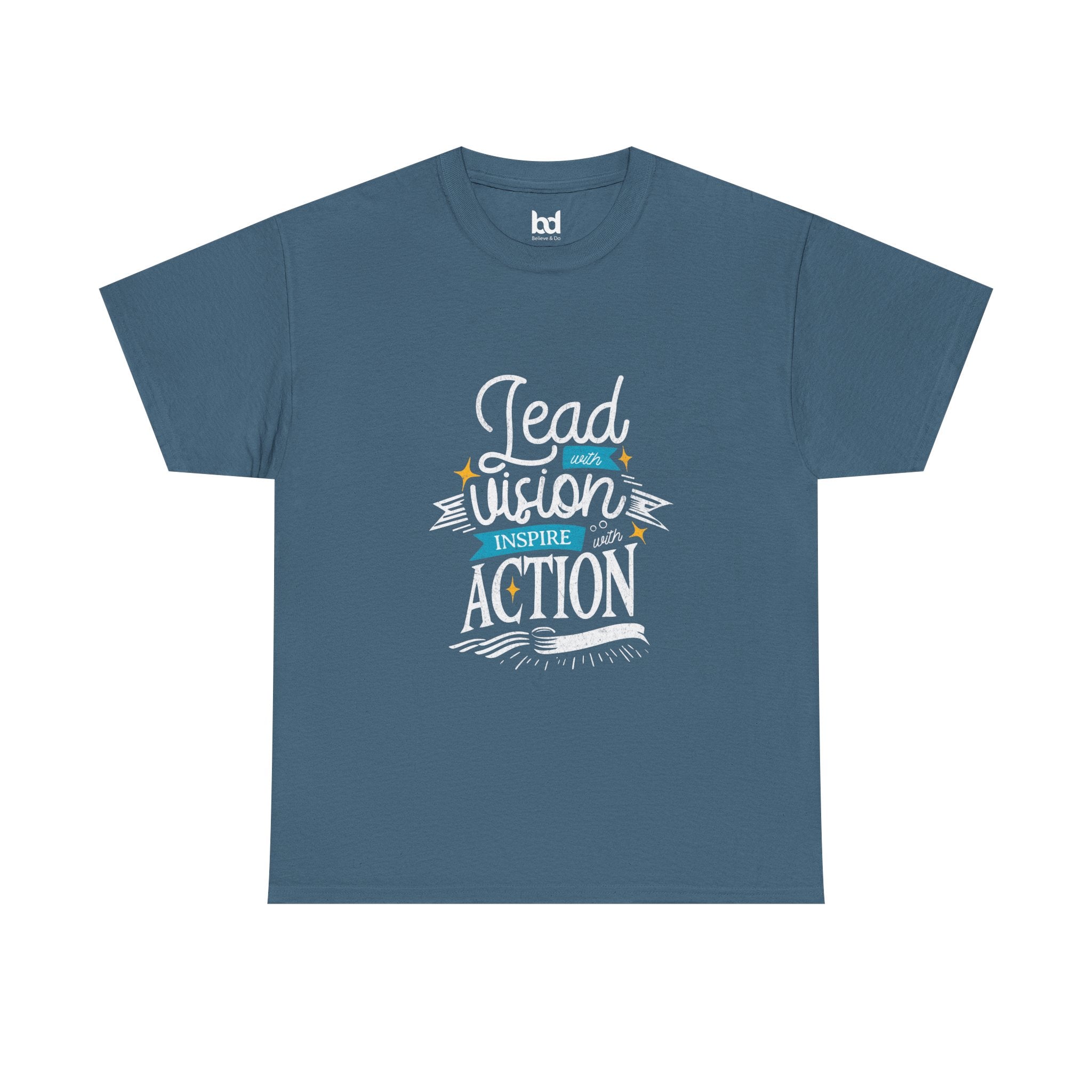 Inspire Action Unisex Heavy Cotton Tee - Motivational Quote Shirt
