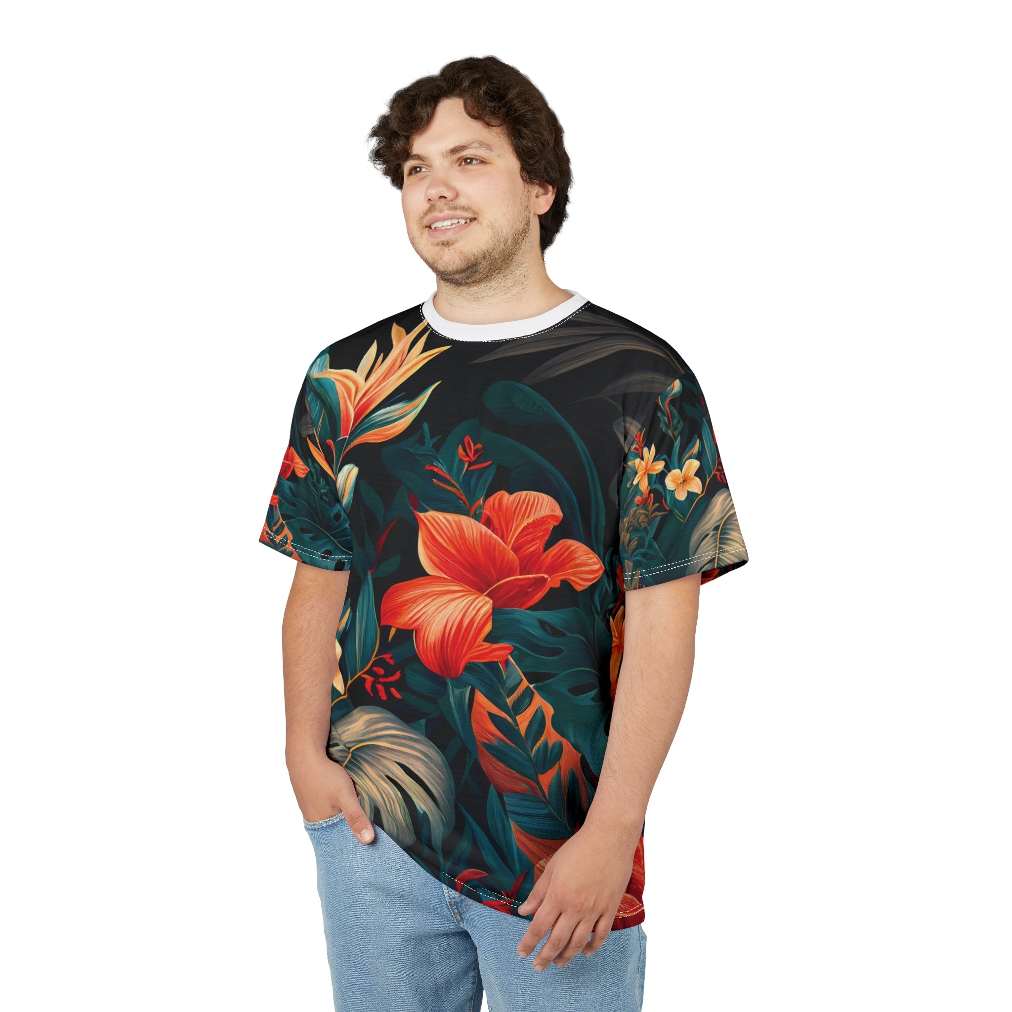 Unleash Your Tropical Spirit with the "Believe & Do" Floral T-Shirt