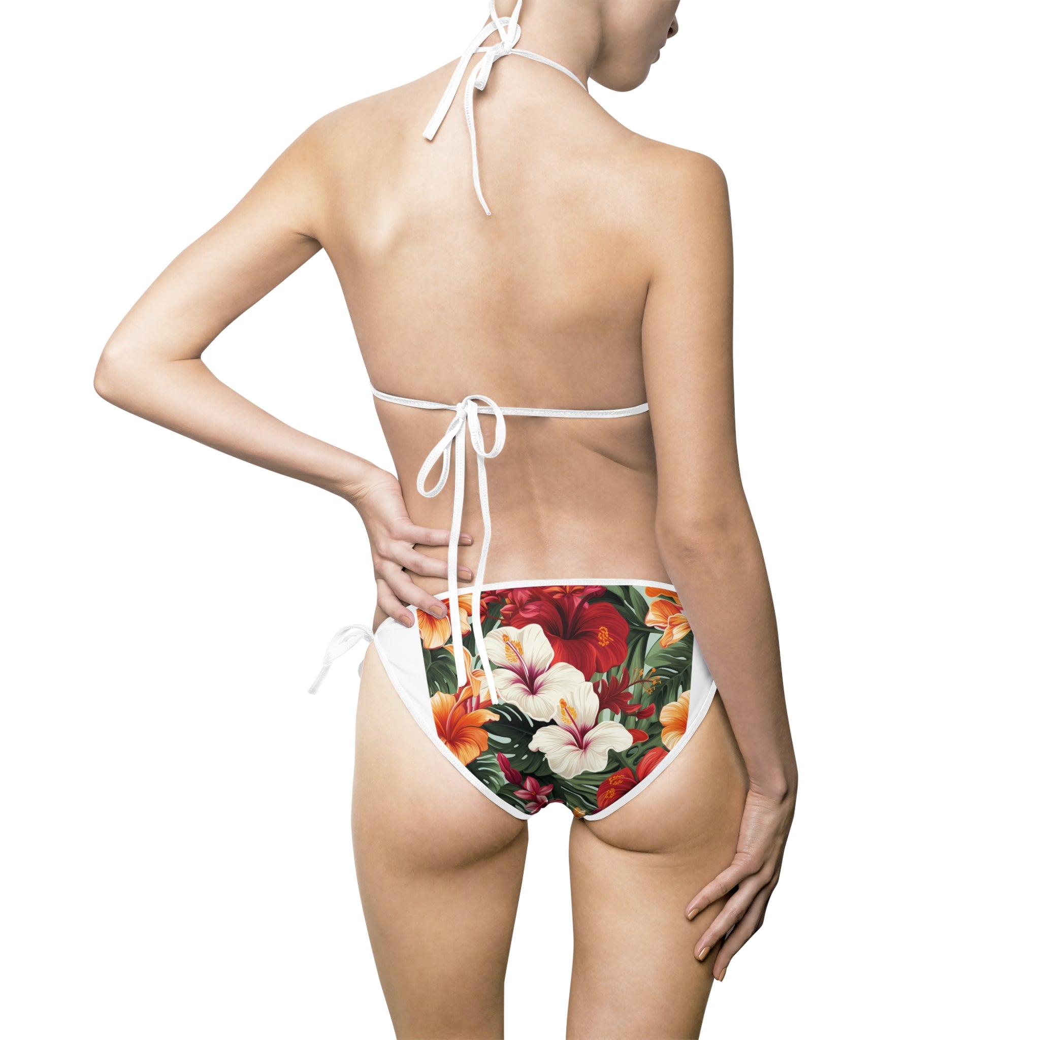 Tropical Floral Women's Bikini Swimsuit - Summer Beachwear